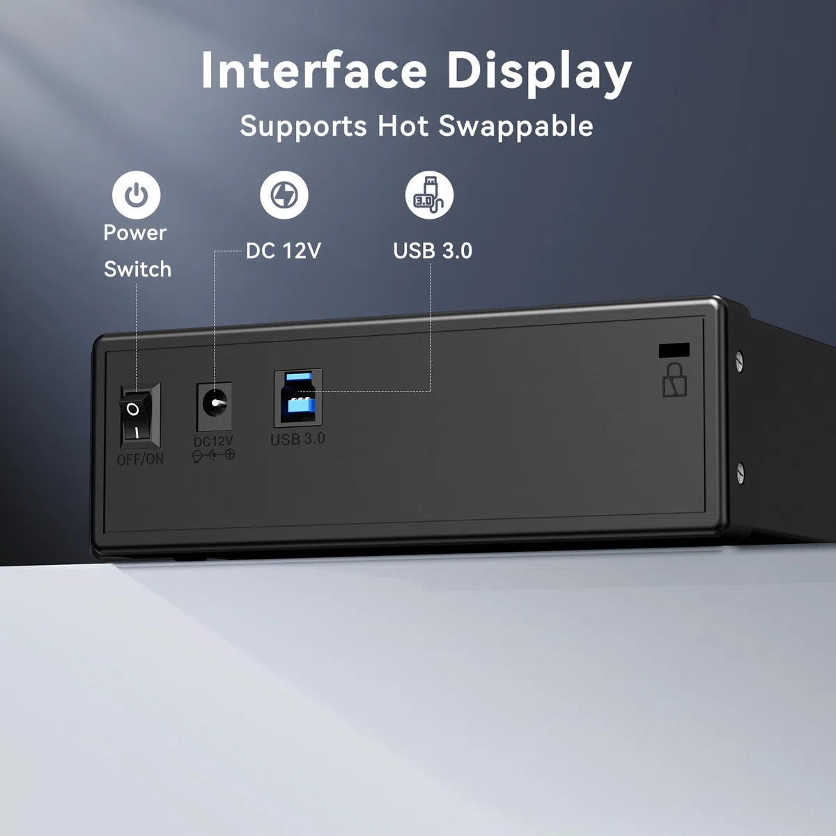 cenmate Obudowa napędu optycznego do napędu Blu-Ray/CD/DVD SATA 13.3 cm, aluminiowa obudowa zewnętrzna z kablem USB A/C 3.0, hot swap (bez napędu, nie obsługuje IDE)
