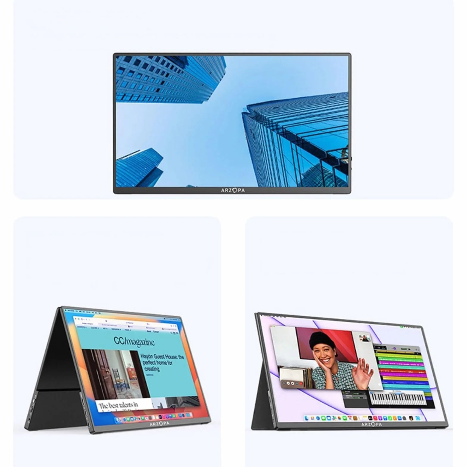 Monitor do biura domowego 17,3-calowy monitor z dużym ekranem Rozdzielczość 1920 * 1080 60 HZ IPS Ekran dodatkowy rozszerzający laptopa zewnętrzny hosta gier