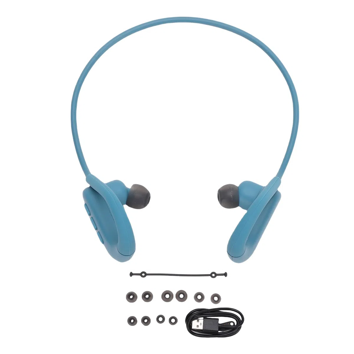 Fockety Słuchawki Przewodnictwa Kości 5.4 IPX8 Wodoodporny 16H Podwodne Słuchawki do Pływania z 14 Mm Tryb Mp3 do Prowadzenia Siłowni Rowerowej