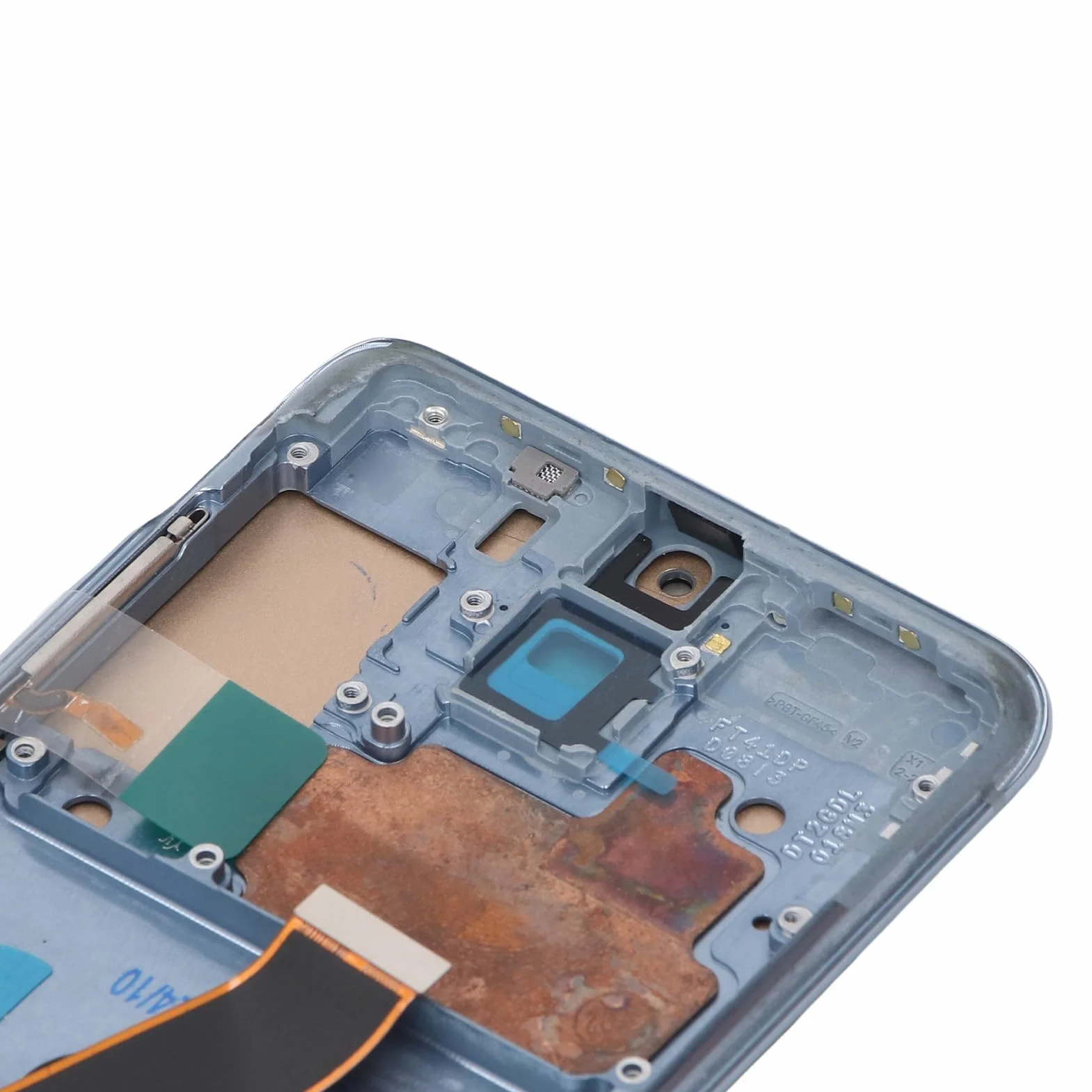 Jectse Wymiana Ekranu Telefonu dla S20 4G, 6.2 -calowy Wyświetlacz Wyświetlacza Digitizer z ramką i Zestawem Naprawczym, Zestaw Wyświetlacza Panelu Dotykowego dla G980U G980B (BLUE)