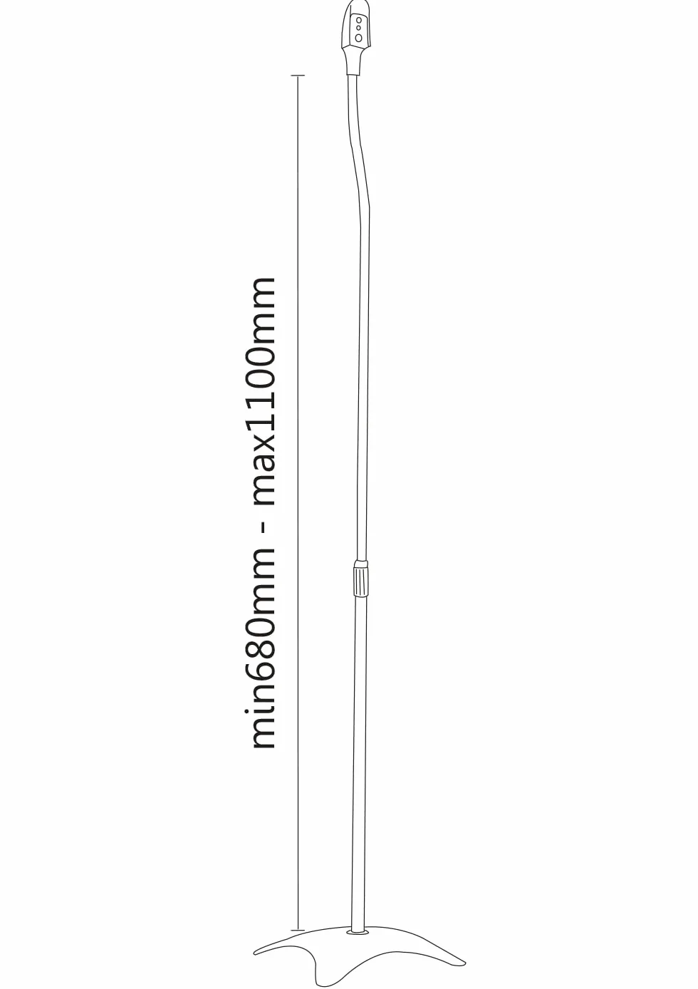 mywall HS1SL uniwersalna podstawa głośnika (nośność 4,5 kg, 2 sztuki) głośniki satelitarne czarne