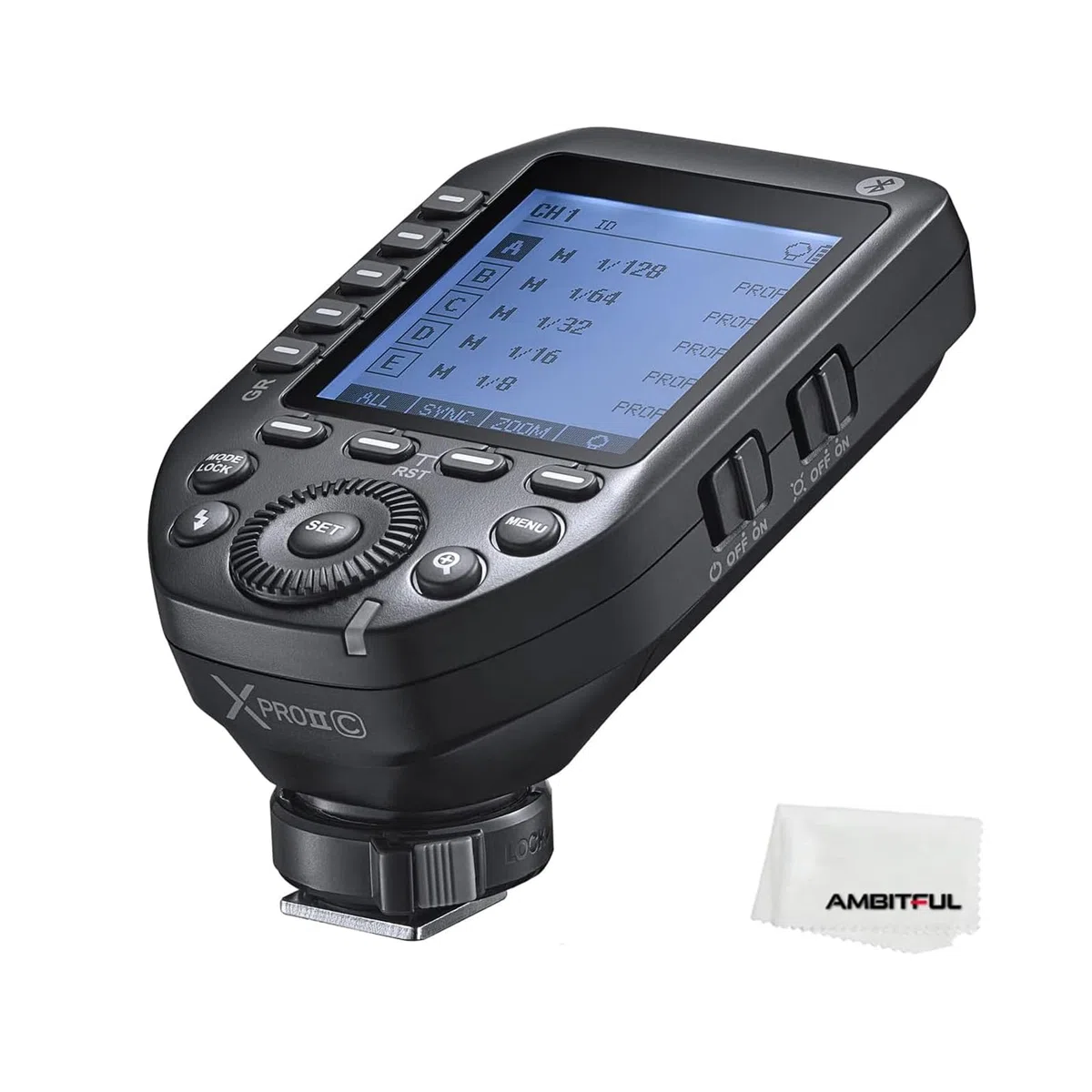 GODOX XproII-C 2.4G TTL bezprzewodowy wyzwalacz lampy błyskowej XProIIC wyzwalacz autoflash 1/8000s HSS duży ekran LCD 32 kanały 16 grup zamiennik dla aparatów Canon