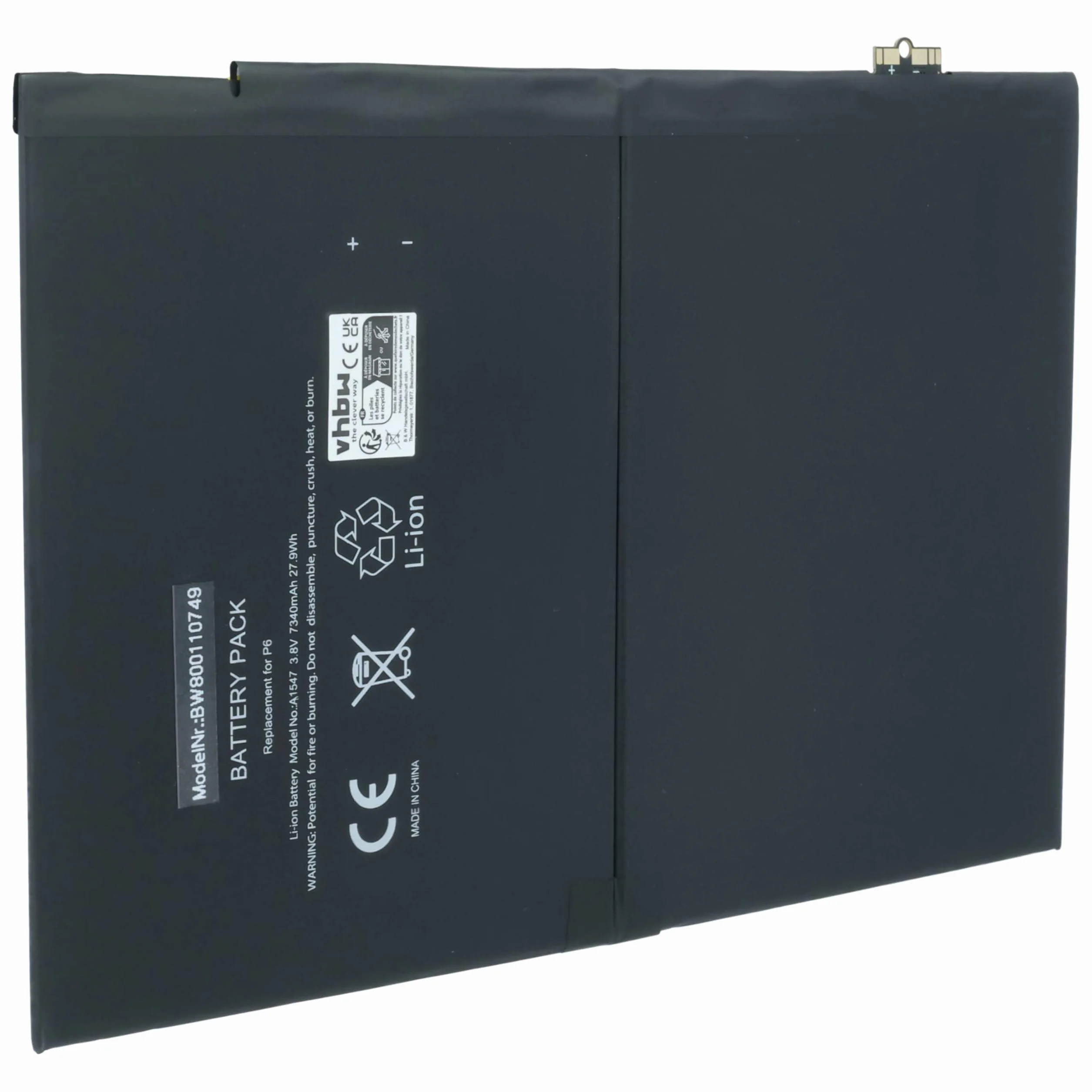 Bateria kompatybilna z Apple iPad Air A1567, A1547, A1566, 7340 mAh, 3,76 V, Li-Ion