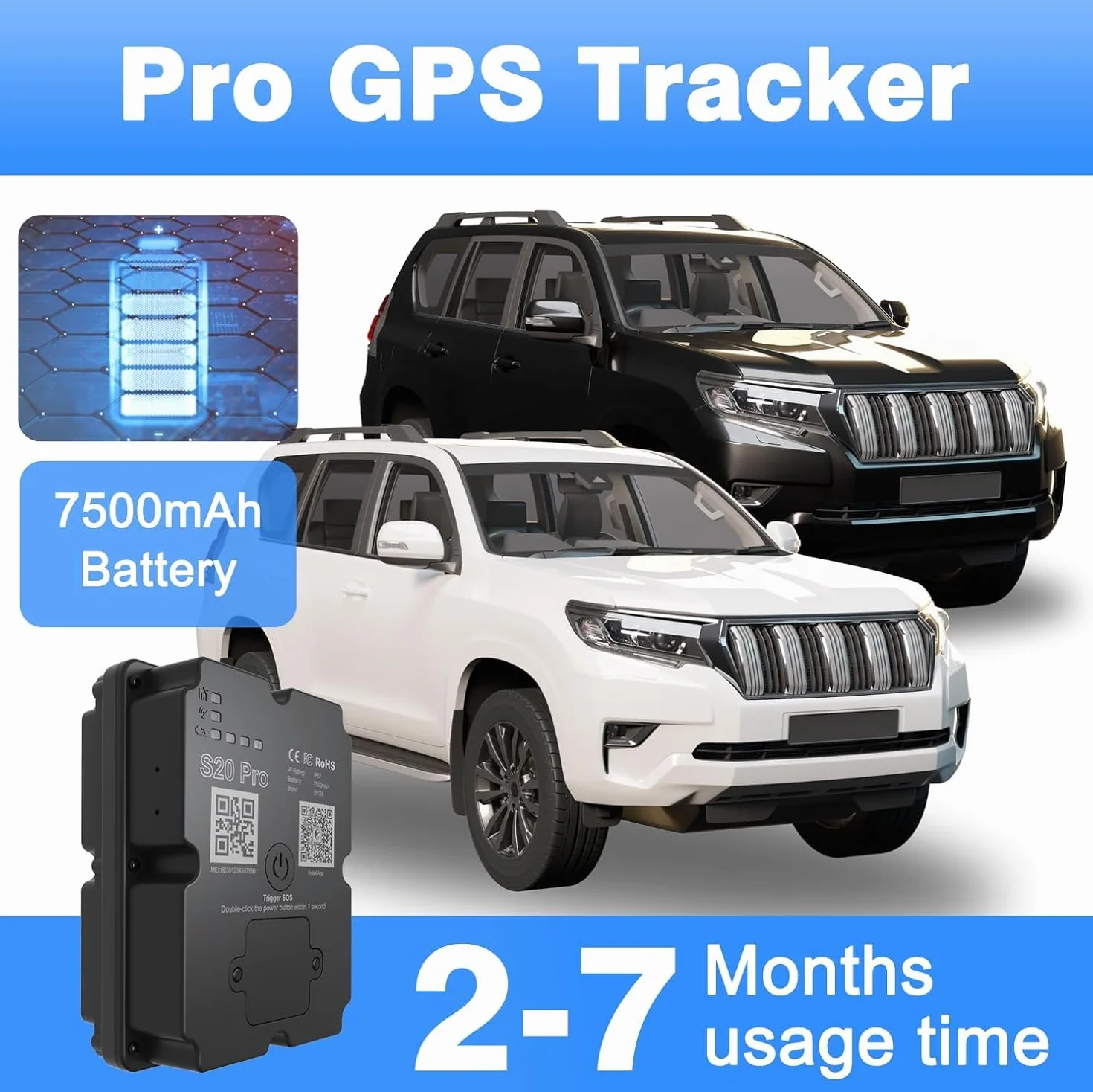 Tracker GPS 4G do pojazdów, do 90 dni, wodoodporny magnetyczny wykrywacz energii, nieograniczona odległość, historia tras, powiadomienia o prędkości, alarm antykradzieżowy i zasięg globalny