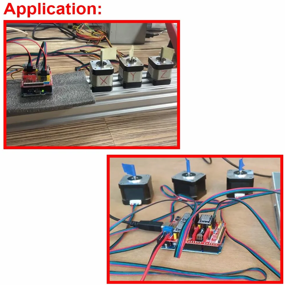 CNC Shield V3.0 Erweiterungsplatinen Kit für Arduino mit DRV8825 Schrittmotortreiber und Kühlkörper