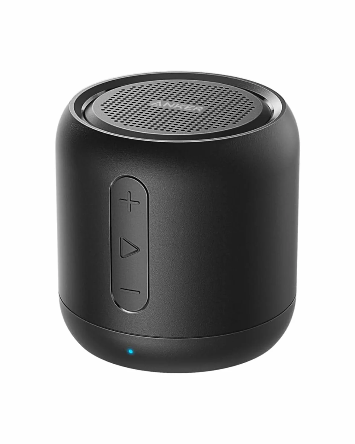 Soundcore mini od Anker, superprzenośny głośnik Bluetooth z 15-godzinnym czasem odtwarzania, zasięgiem Bluetooth 66 stóp, dla użytku na zewnątrz, w podróży, w domu (czarny)