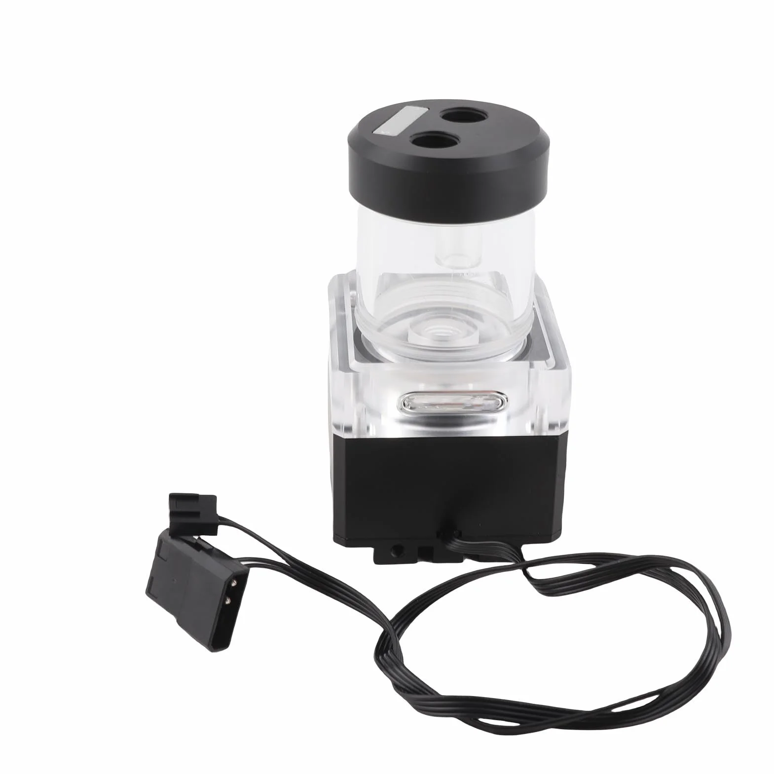 Generic Zbiornik Pompy PC Silne Chłodzenie Pompa Wodna 650L/H 3,5 Metra Głowica Pompy do Komputera Pompa Chłodząca wodą Konfiguracja Gier (12cm)