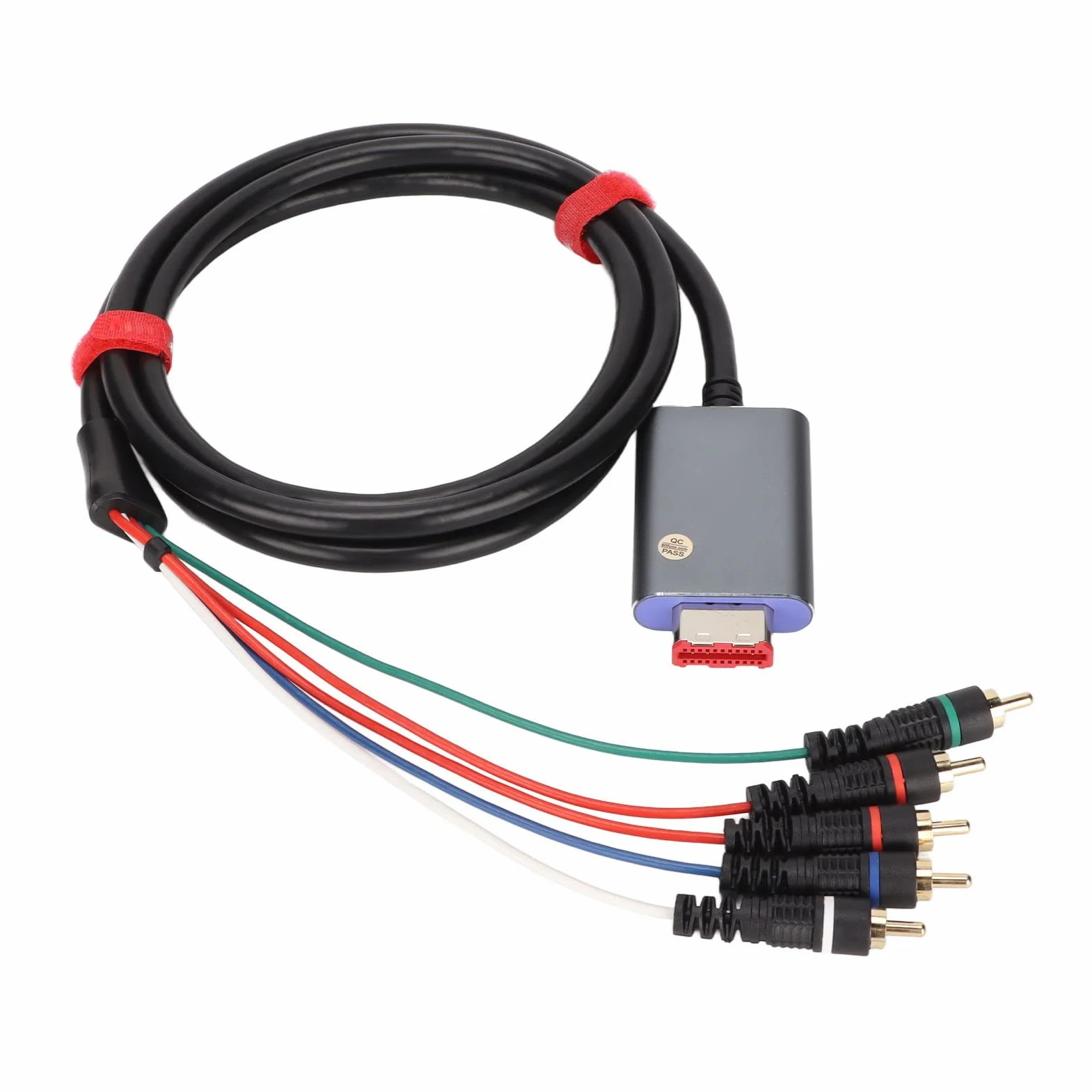Digital Kabel Komponentowy AV do Cyfrowego Kabla AV .8m/5,9ft, Wyjście Wideo YPbPr, Obsługuje 480i/480p/576i/576p, Plug and Play, Kompatybilny z Konsolami DOL-001