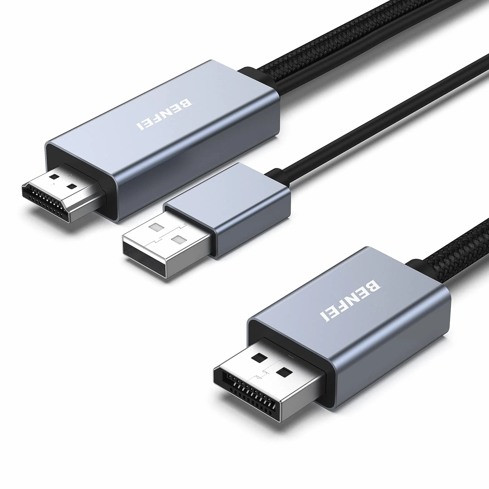 BENFEI Kabel HDMI do DisplayPort 6-stopowy 4K@60Hz 2K@144Hz 1080P@165Hz