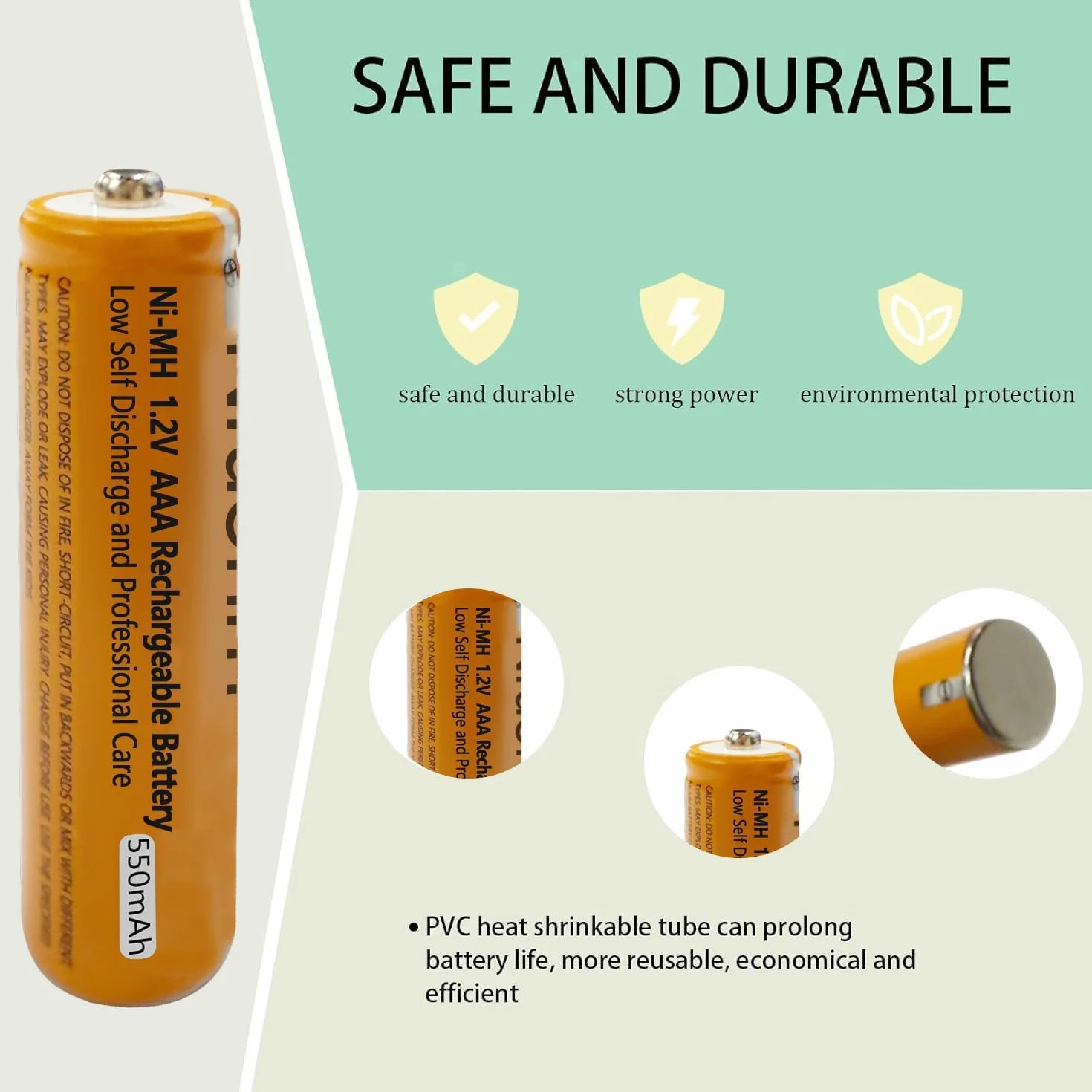Gigaset Akumulator NI-MH 1.2V 550mAh AAA 4 sztuki baterii wielokrotnego ładowania
