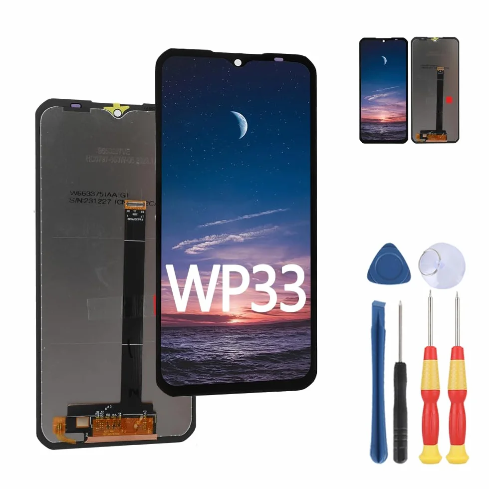 Nowy ekran dotykowy do wyświetlacza LCD Oukitel WP33 Pro Wymień części narzędziami.