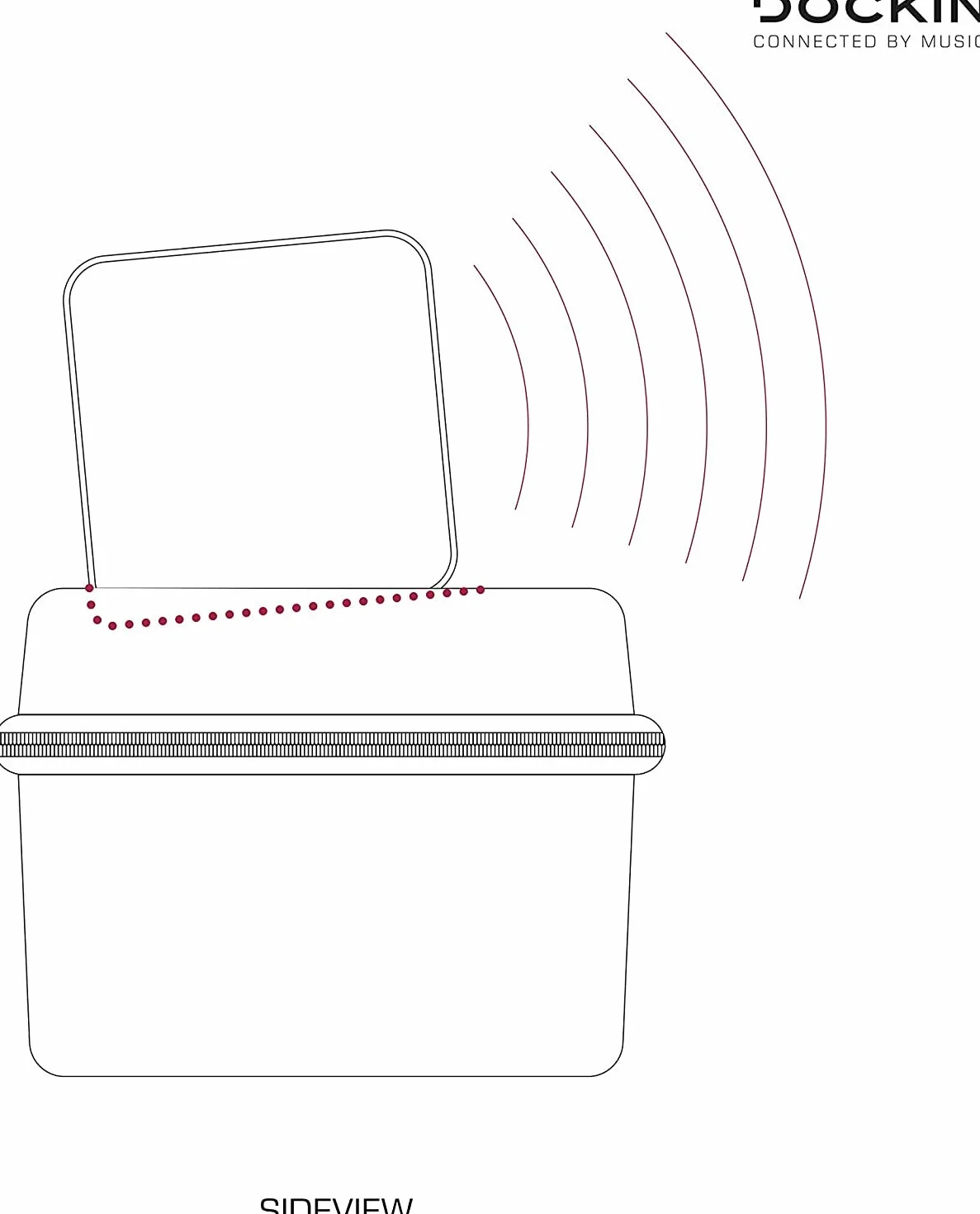 DOCKIN D FINE 2 D FINE+2 Mobilna torba wodoodporna twardy futerał do przenośnych głośników Bluetooth etui ochronne z paskiem na ramię