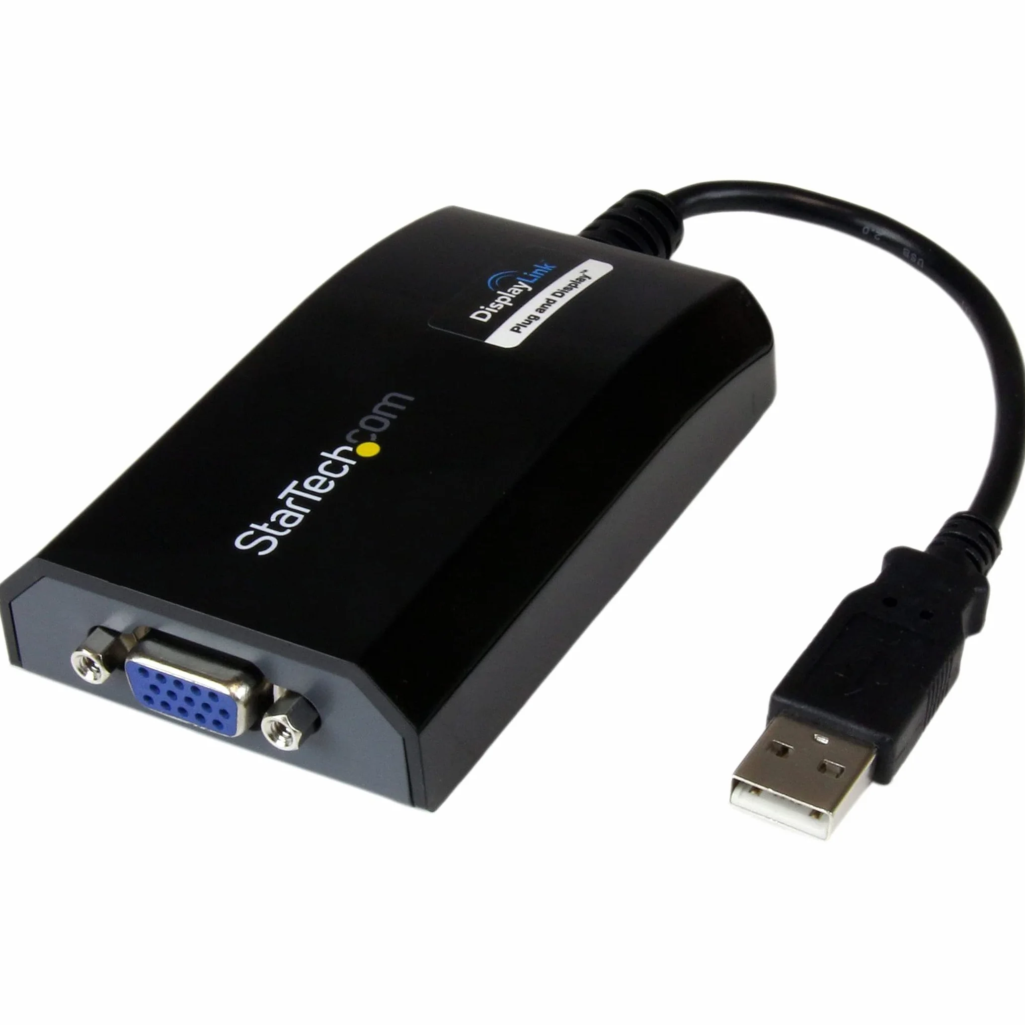Startech.Com USB2VGAPRO2 Adapter Usb, Czarny, 7,9 x 4,3 x 1,5cm
