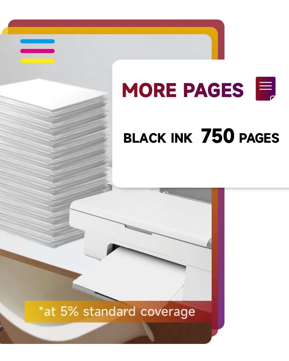 Sunnieink 301 czarny wkład atramentowy, 301 XL zamiennik do HP 301 wkłady atramentowe Combo Pack, tusz do drukarki 301XL dla Envy 5530 4500 4507 5532 DeskJet 3050a 3050 1514 1510 2544 2540 1050 biuro