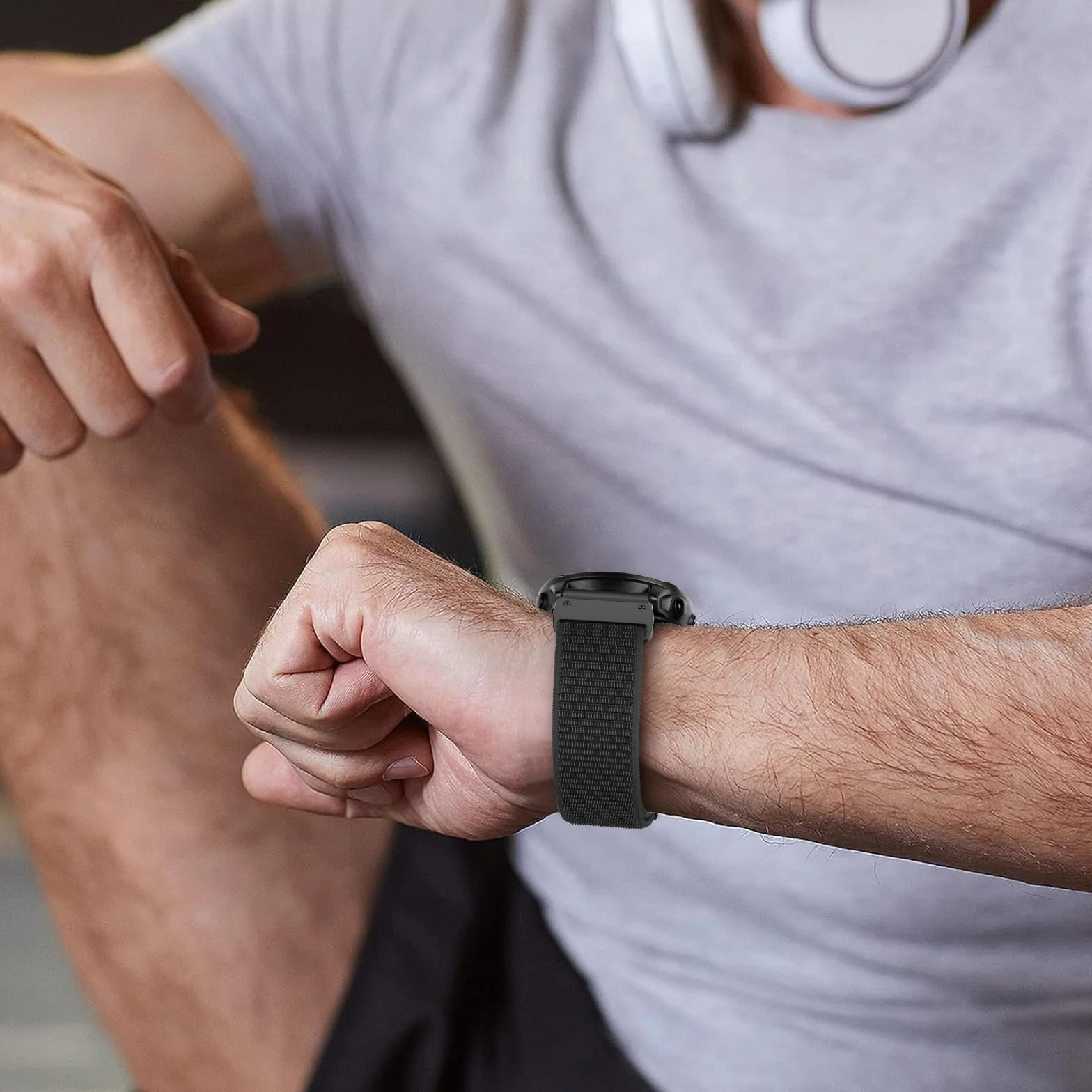 Pasek do zegarka Garmin Fenix 7 Quick Fit 22 mm nylonowy zamienny