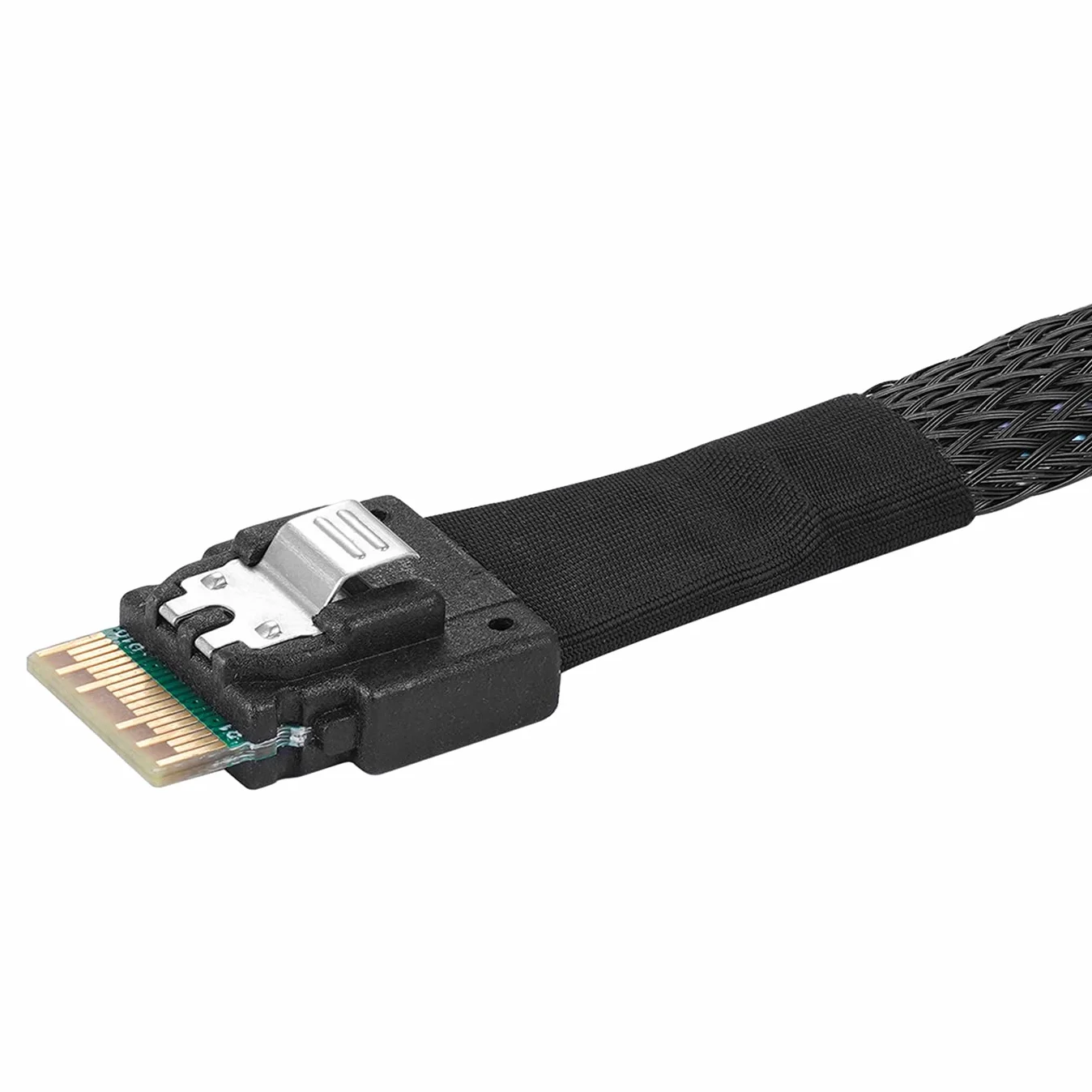 Twozoh Slim Line Mini SAS 4.0 SFF-8654 4i 38-pinowy host do 4 SATA 7-pinowy dysk twardy Fanout kabel raaid 0,5M