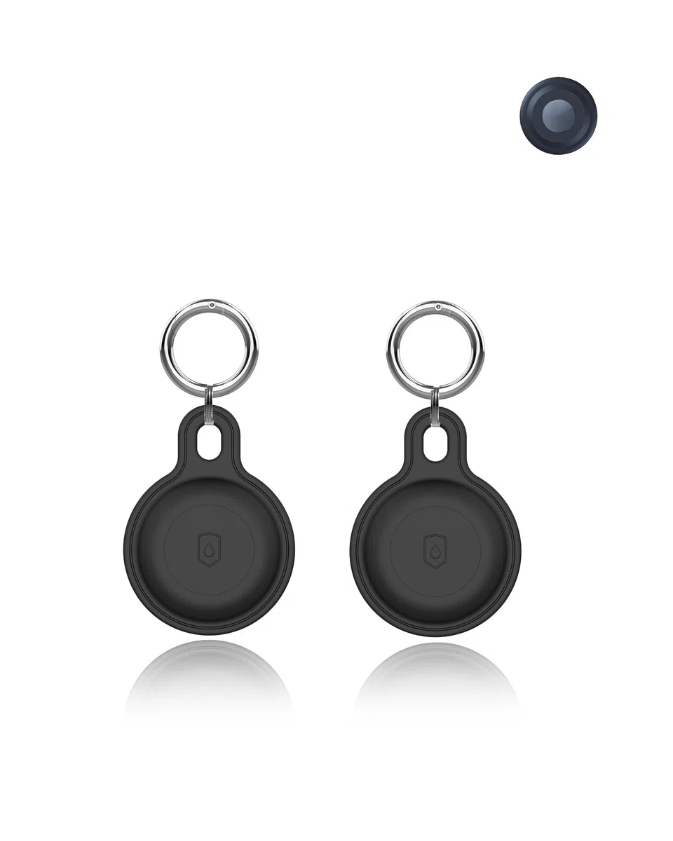 2 sztuki etui ochronne do Motorola Smart Tag lokalizator kluczy, yystao etui ochronne z silikonu kompatybilne z Motorola Smart Tag, łącznie ze smyczą na klucze (czarne)