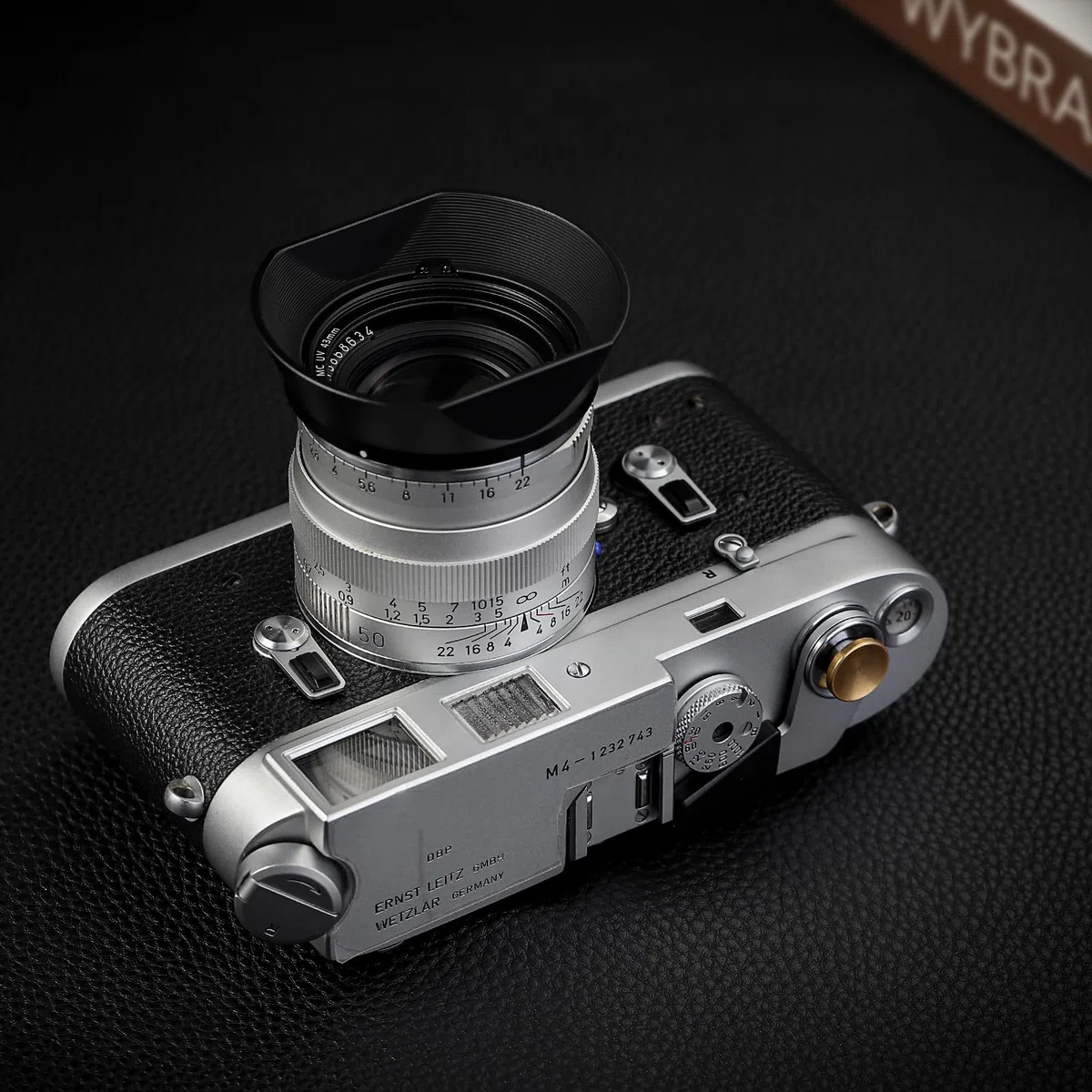 Haoge LH-ZV02MB Kwadratowa metalowa osłona obiektywu do Voigtlander Nokton 35mm f/1.4 II, 40mm f1.4,50mm f1.5 II 28mm f1.5 VM Mount, Carl Zeiss Biogon T* 35mm f2 ZM, 2.8/35 35mm f2.8 ZM, 50mm f2 ZM