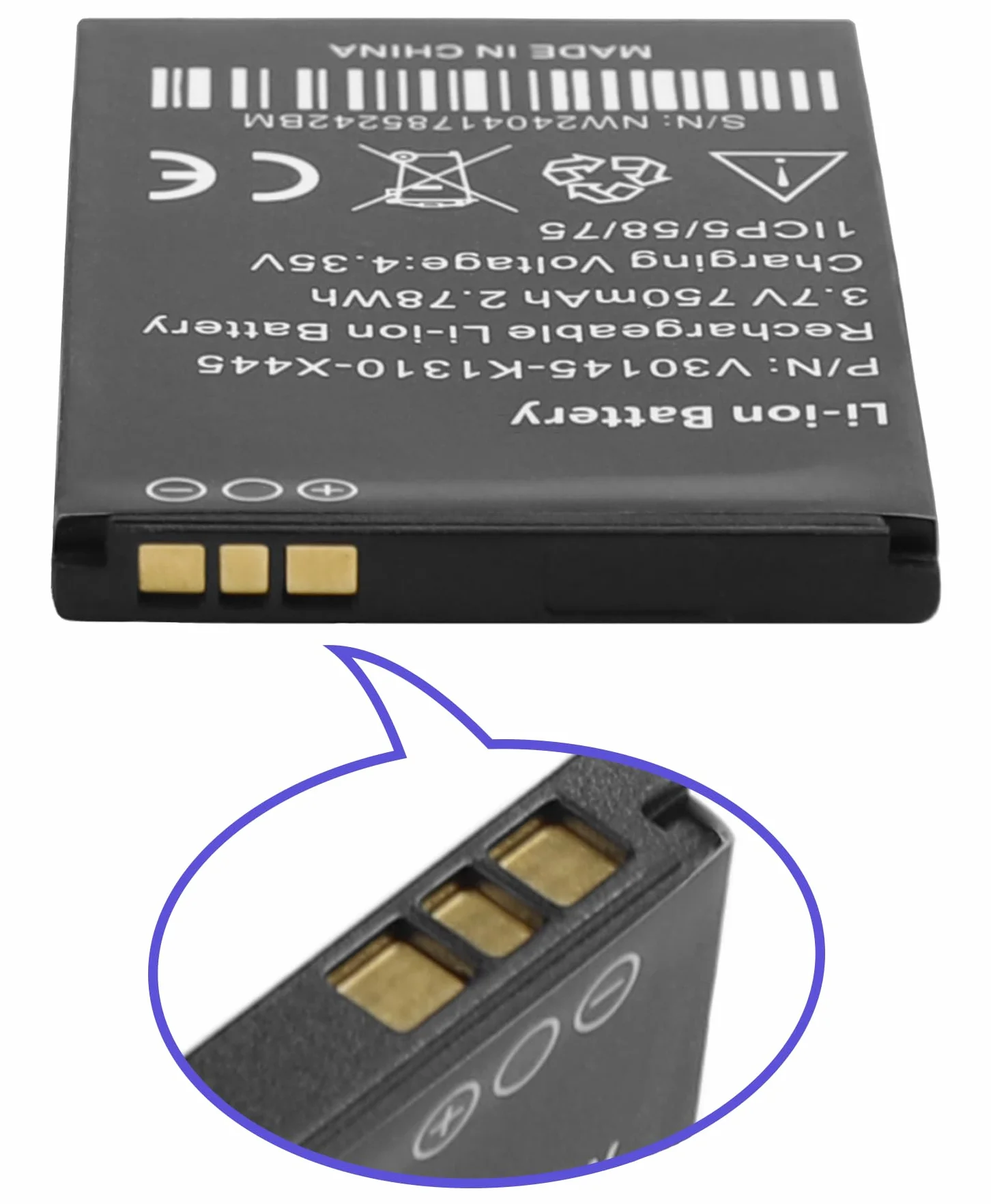 Bateria V30145-K1310-X445 kompatybilna z Siemens Gigaset SL78H SL400 SL450 SL610H SL780 SL785 SL788 Openstage SL4 telefon bezprzewodowy akumulator litowo-jonowy V30145-K1310-X444 7500 mAh