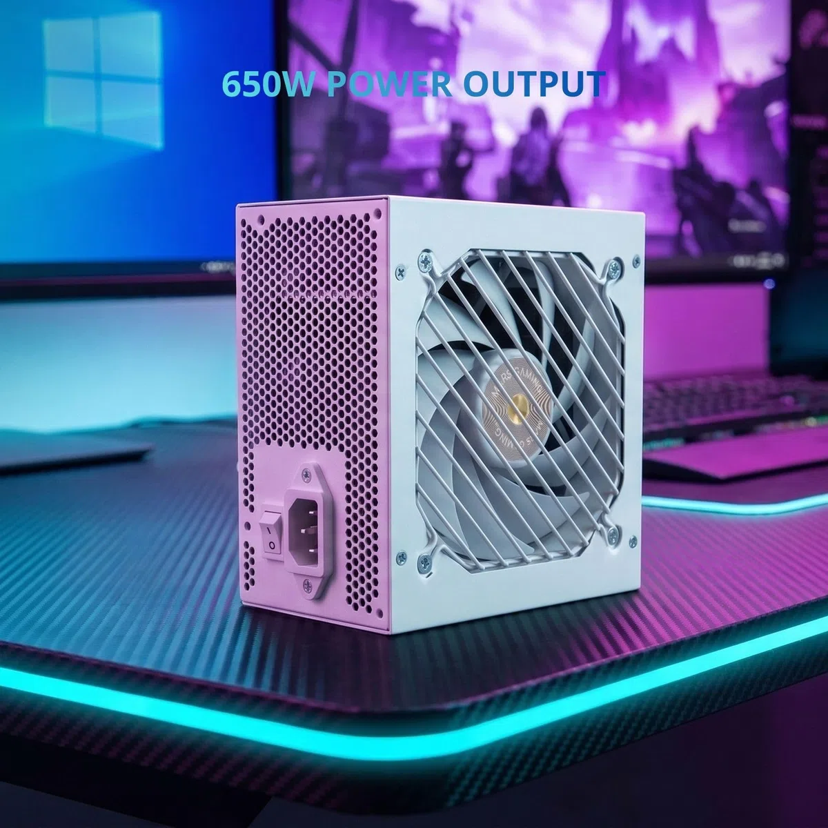 Mars Gaming MPB650PSI, Zasilacz Komputerowy Full Modular 650W, 10 Lat Gwarancji, 80Plus Gold 90%, Wentylator SI Extreme Silence, Technologie AI2-RPM, DC-DC i SMD, ATX 3.1 i PCIe 5.1, Biały