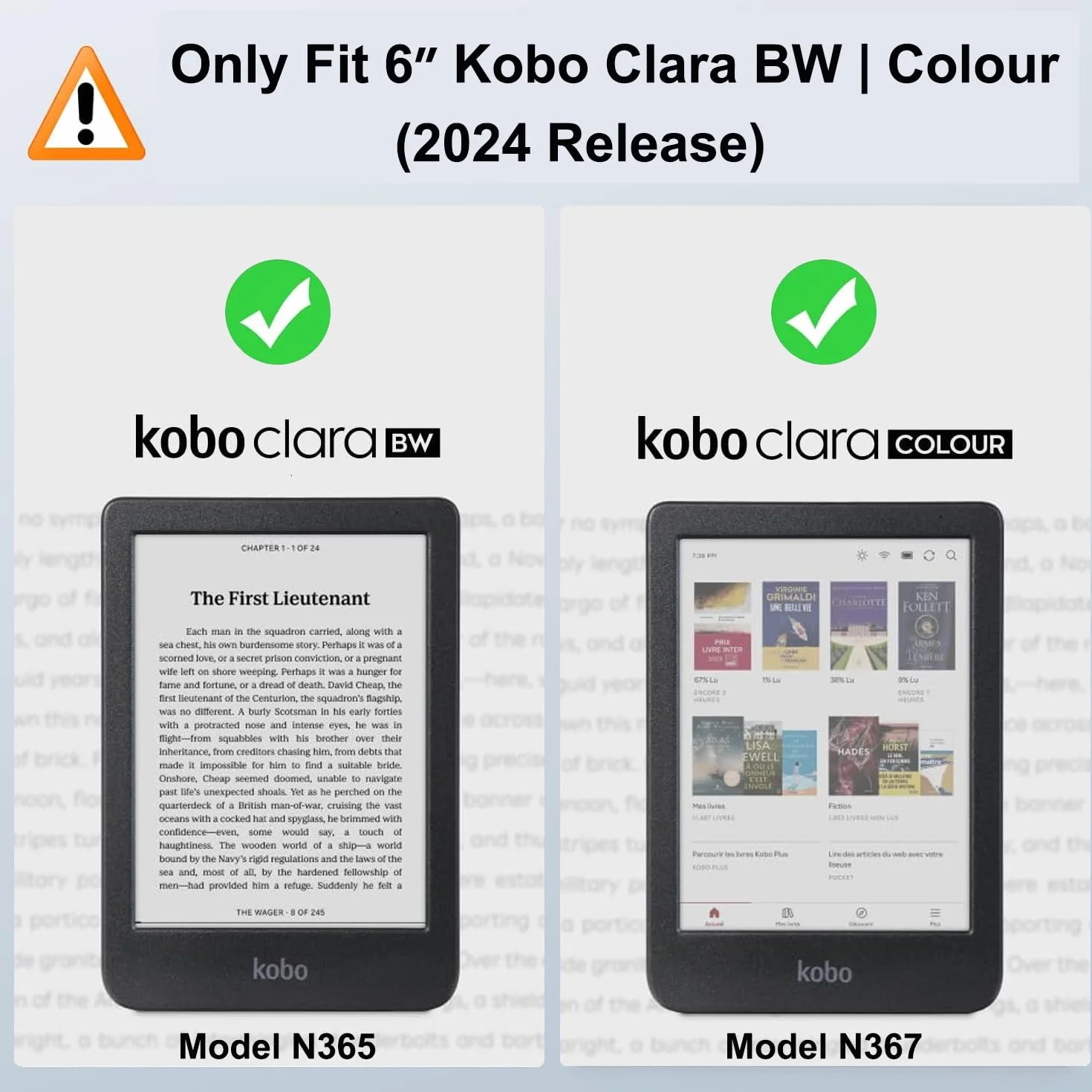Tenano 6" Etui do Kobo Clara Colour | BW | 2E, Tolino Shine Colour/Shine 5/4 - Cienka Osłona Chroniąca z Funkcją Auto Sen/Budzenie - Miętowa Zielień | Smukłe etui ochronne z funkcją Auto Sleep/Wake, miętowa zieleń