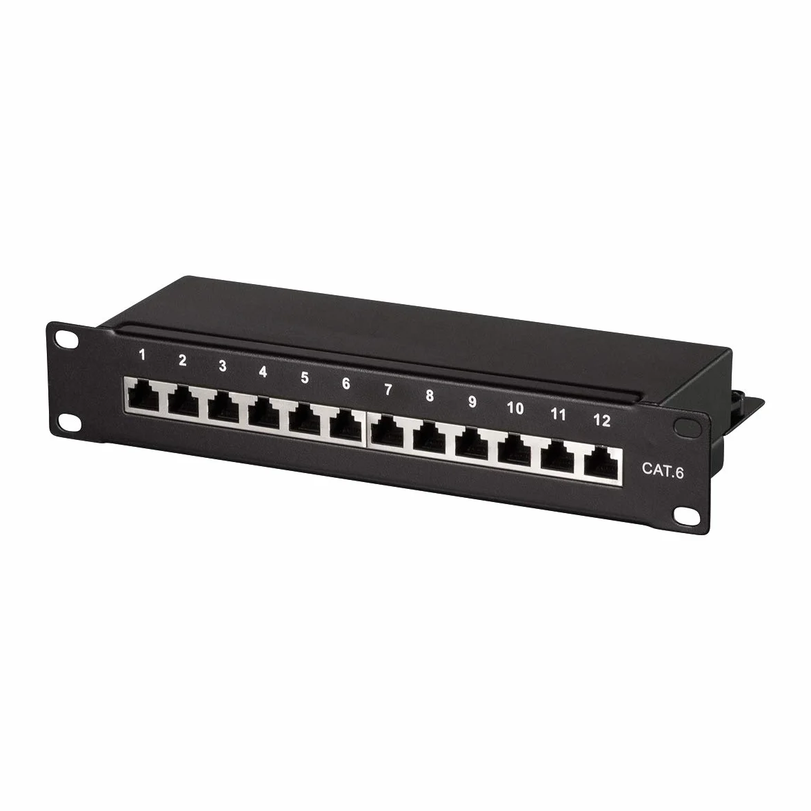 LogiLink Professional Cat.6 (250 MHz) panel krosowy - panel rozdzielczy, 10", STP (ekranowany) 12-portowy (RJ45)