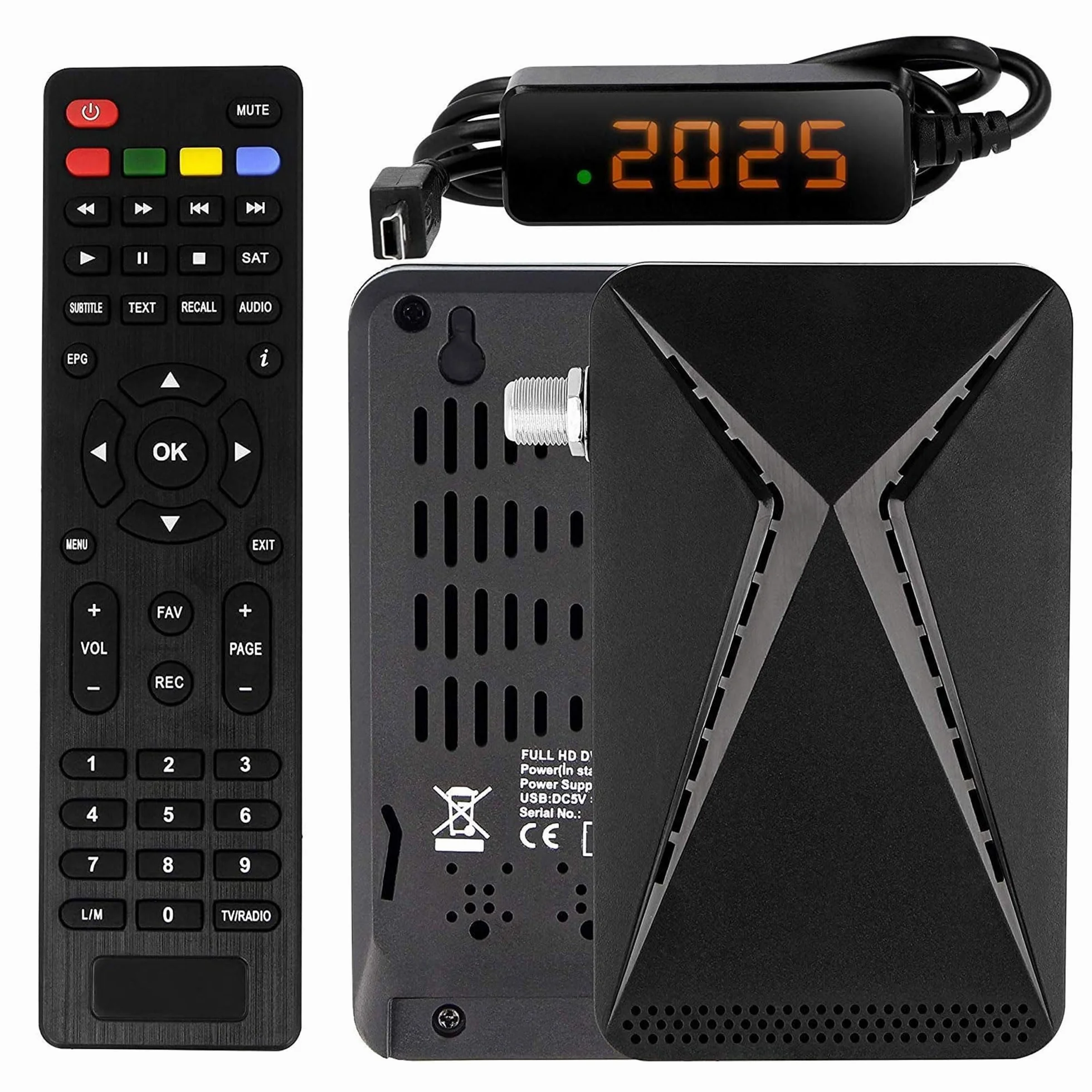 Mini odbiornik satelitarny DVB-S2 Full HD 1080p Hd-line 26100