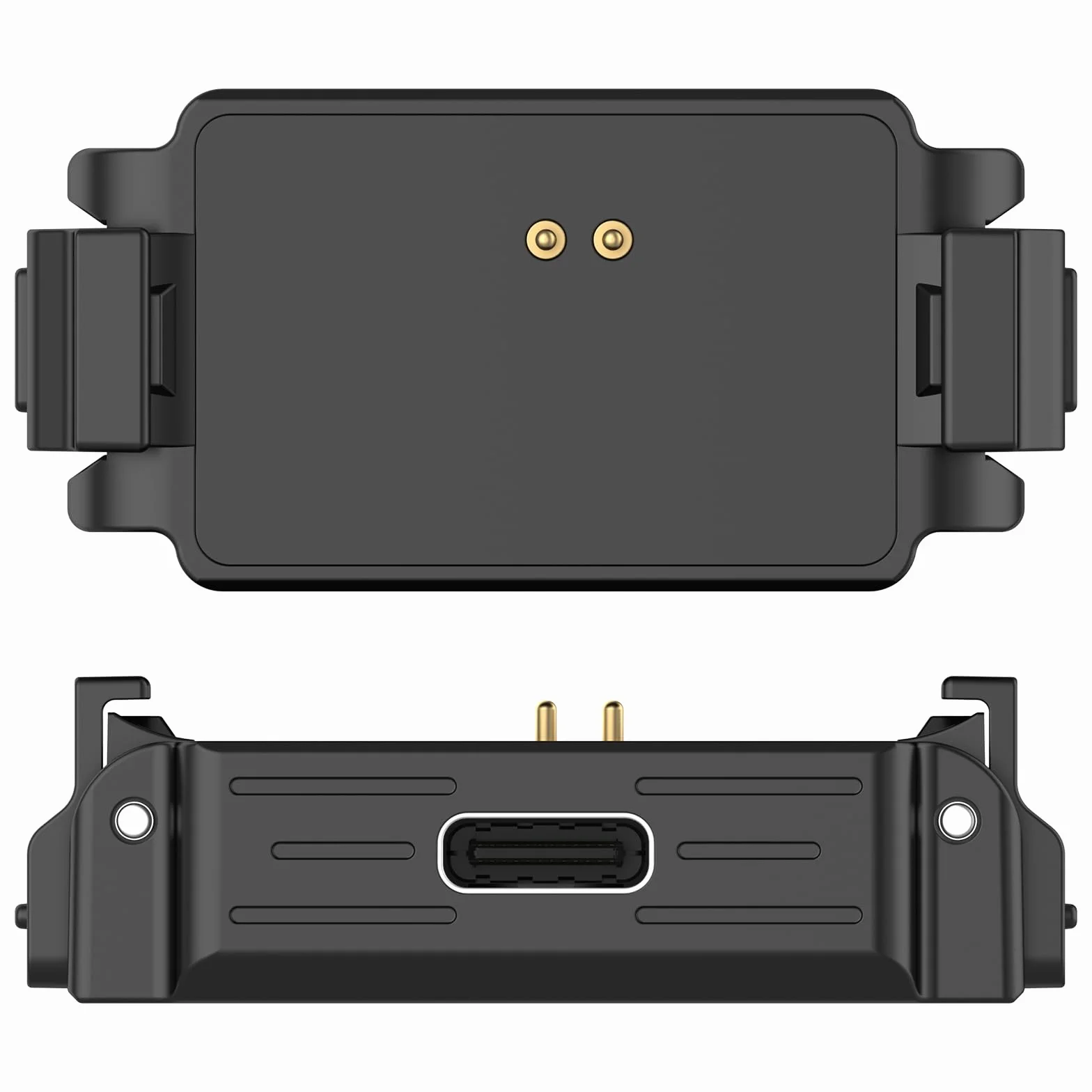LOKEKE Kompatybilny z podstawą adaptera DJI Action 6, ładowarka Quick Release, stacja ładująca, stojak kompatybilny z DJI Osmo Nano z portem USB typu C, stop cynku, bez kabla do ładowania