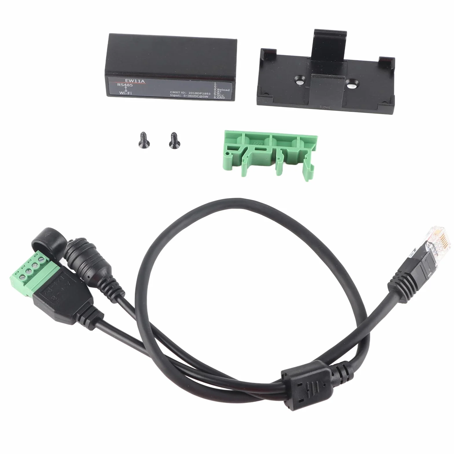 HF7221 Serwer Portu Szeregowego na WiFi Modbus DTU Moduł Komunikacji Bezprzewodowej Wbudowana Antena 802.11b/g/n 18x26x61mm