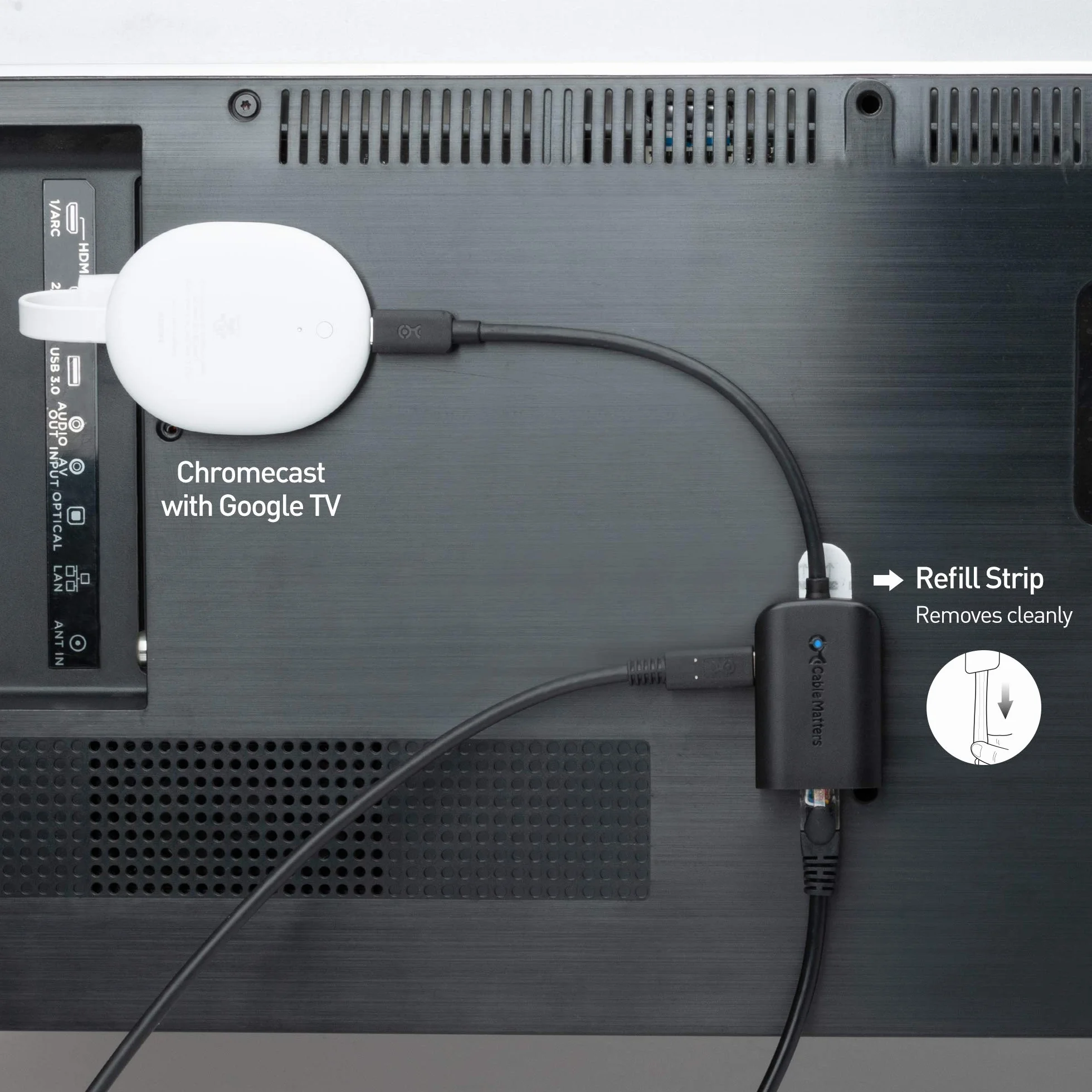 Cable Matters Adapter USB C do Gigabit Ethernet 100 W 480 Mb/s dla Chromecasta z Google TV 2020