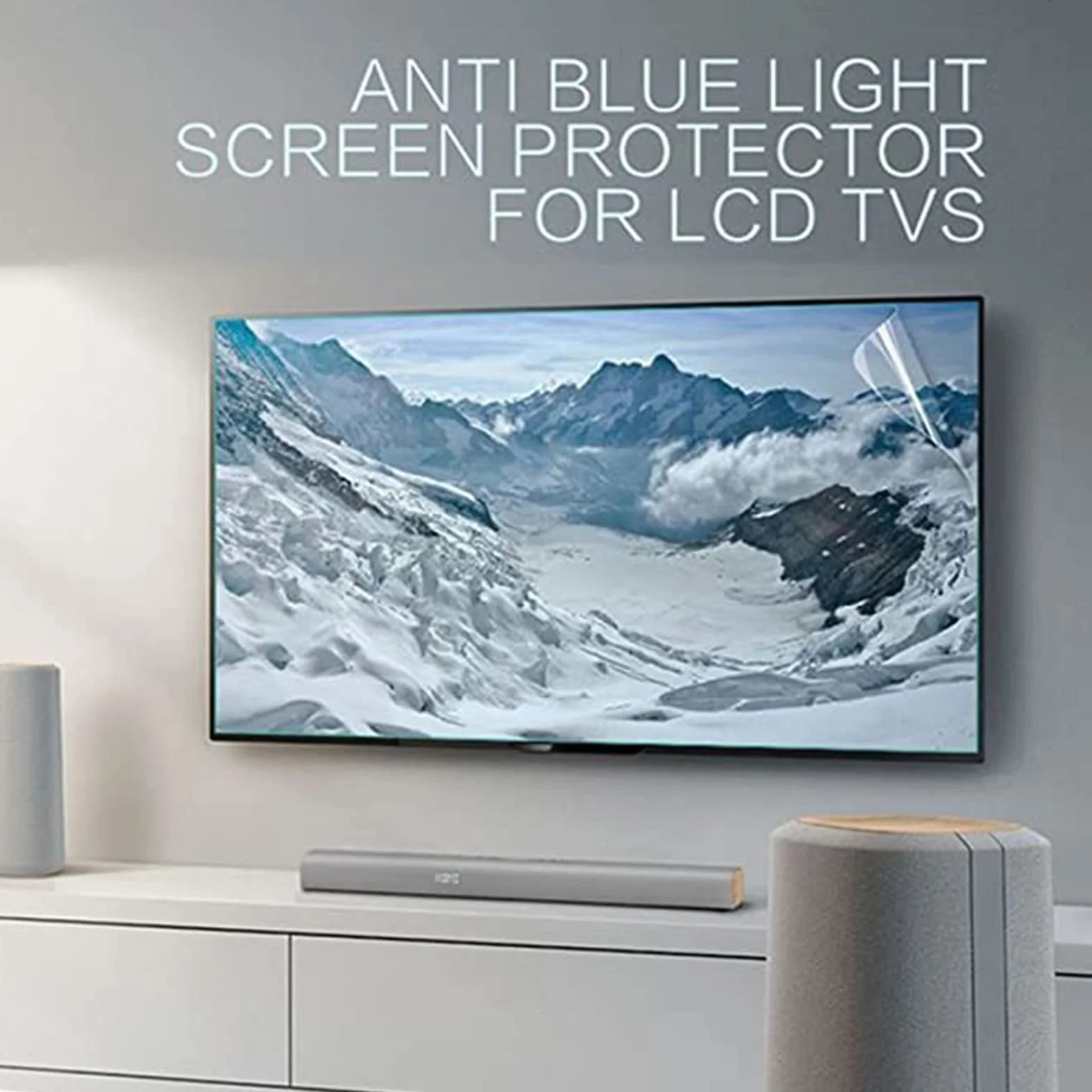 Ochraniacz ekranu telewizora, matowy antyodblaskowy/antyrefleksyjny / przeciwpyłowy filtr sprawia, że światło miękkie łagodzi zmęczenie oczu dla Smart TV 4K LED Samsung, LG, 75" (1645 * 931)