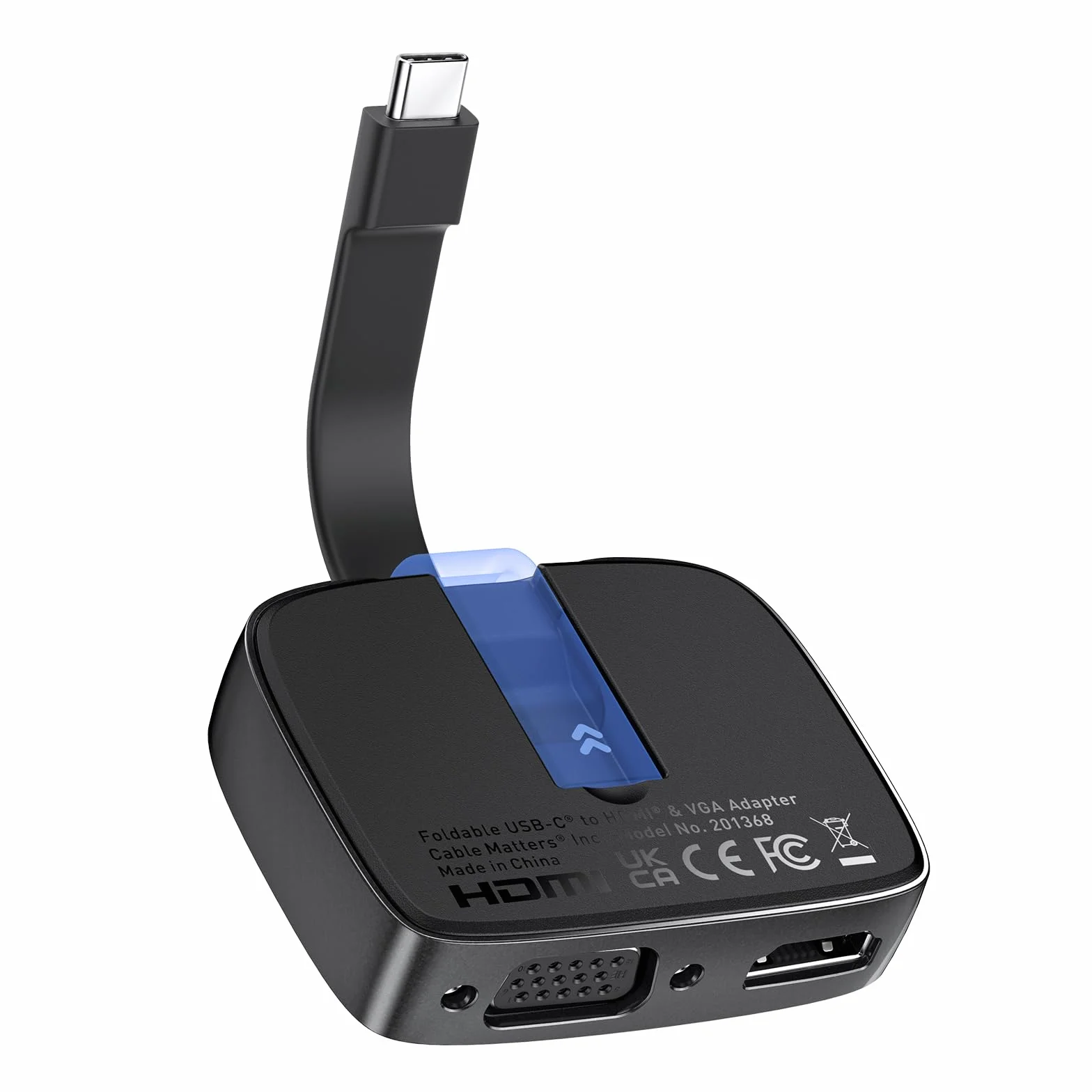 Cable Matters Adapter USB C na HDMI VGA 4K 60 Hz składany Thunderbolt dla XPS Surface Pro