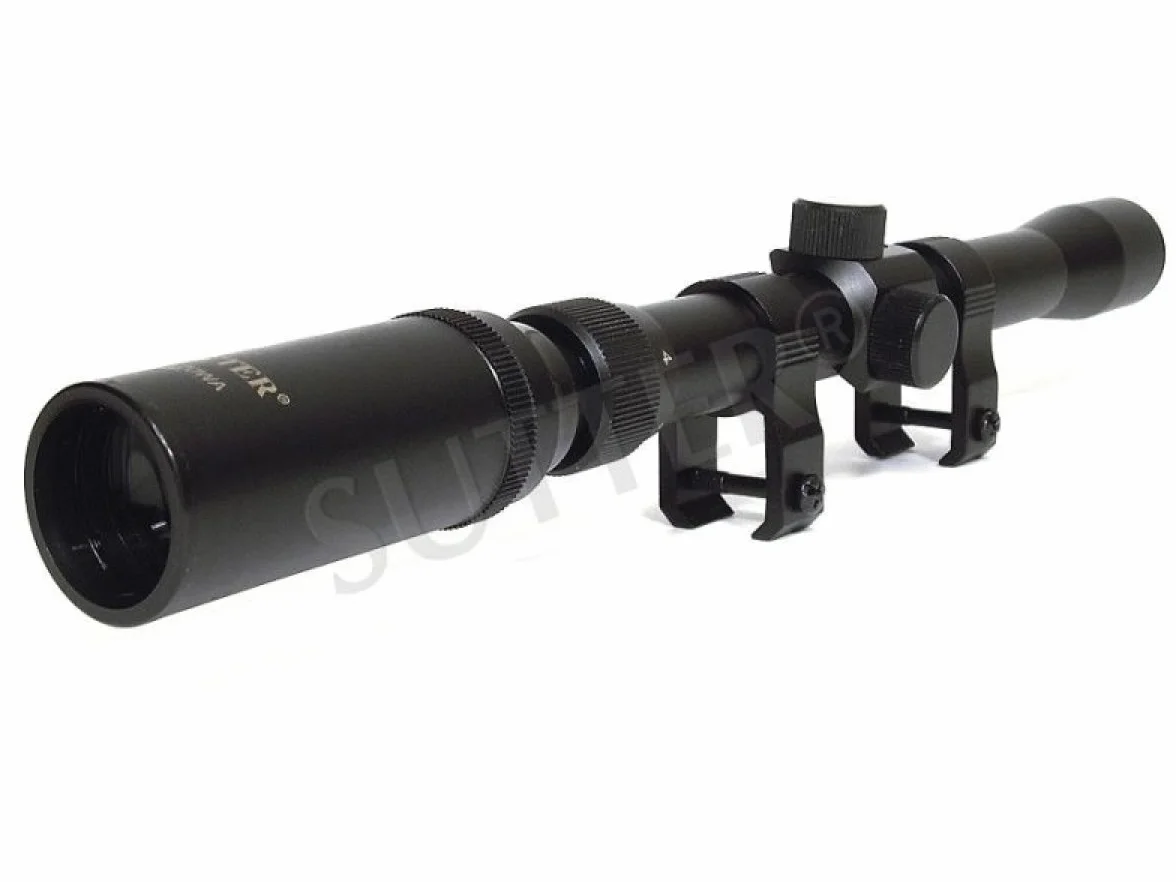 Luneta celownicza 3-7 x 20 Duplex z montażem 11 mm - do małego kalibru, wiatrówki i pistoletu pneumatycznego - celownik / nowy model 2018