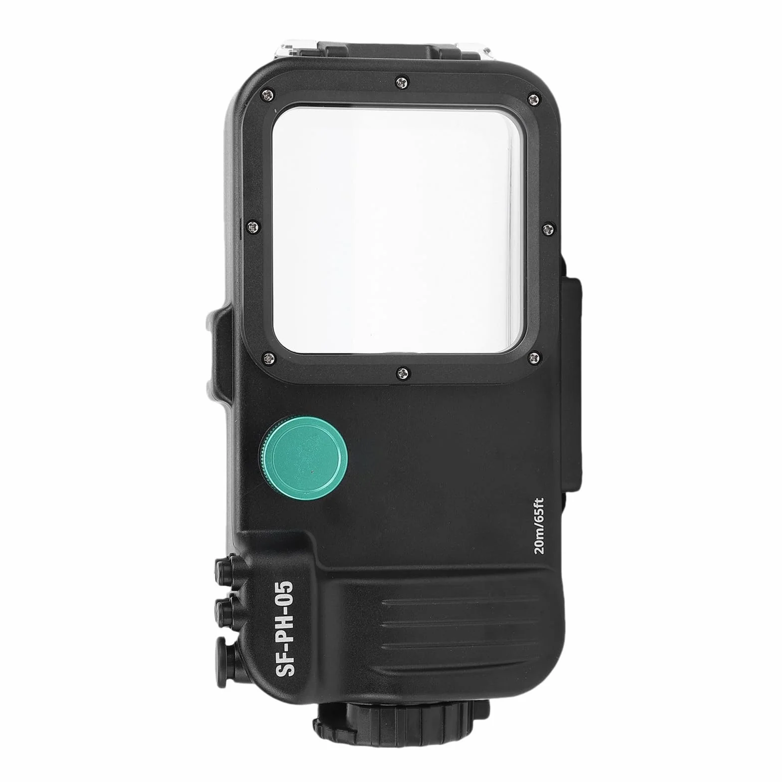 Generic Wodoszczelne Etui na Telefon o Długości 20 M, Etui do Nurkowania ze Szkła Hartowanego, Pojemnik Podwodny z łącznością Bluetooth i funkcją przeciwmgielną, Idealny dla IOS 17,16,15,14,13 Pro