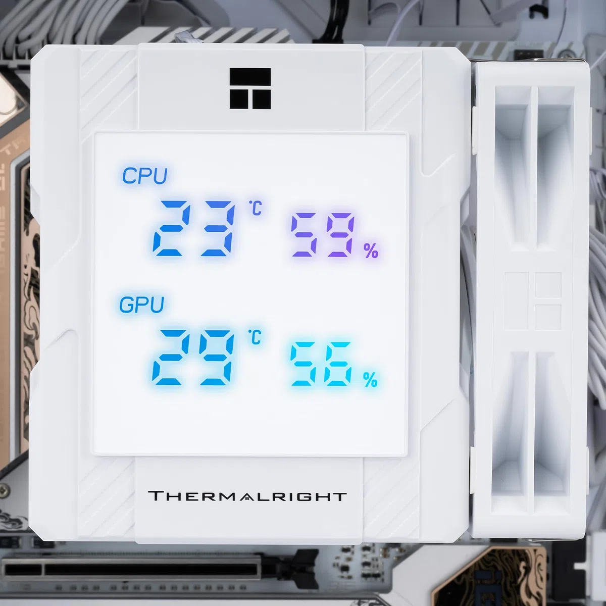 Thermalright Peerless Assassin 120 Chłodzenie CPU, ekran cyfrowy, 6 ciepłowodów, do AM4/AM5, Intel LGA1700/1851/1150/1151/1200, biały