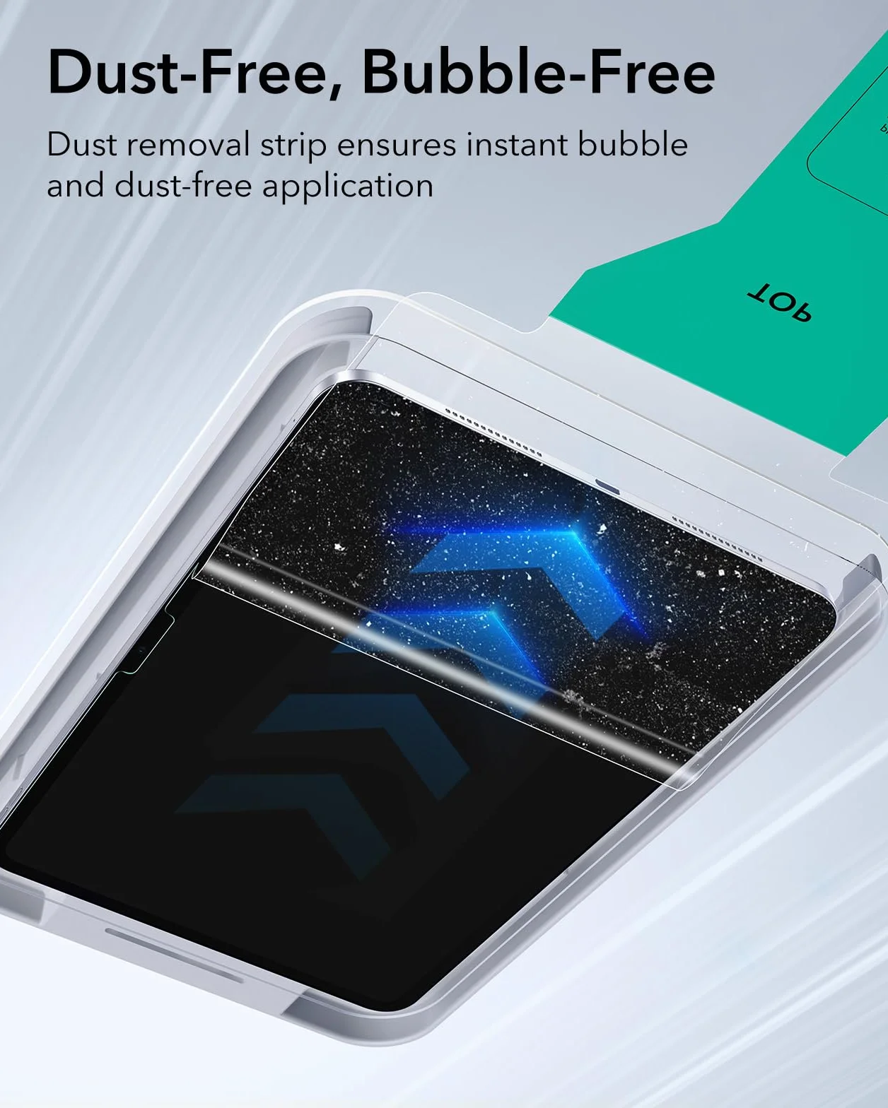 ESR 2 sztuki folia ochronna dla iPad Pro 13 cali M5/M4 (2025/2024), ochrona wyświetlacza z ultrapasującą podstawą, twardość 9H, odporna na zarysowania, HD klarowność, bez kurzu i pęcherzyków, wsparcie
