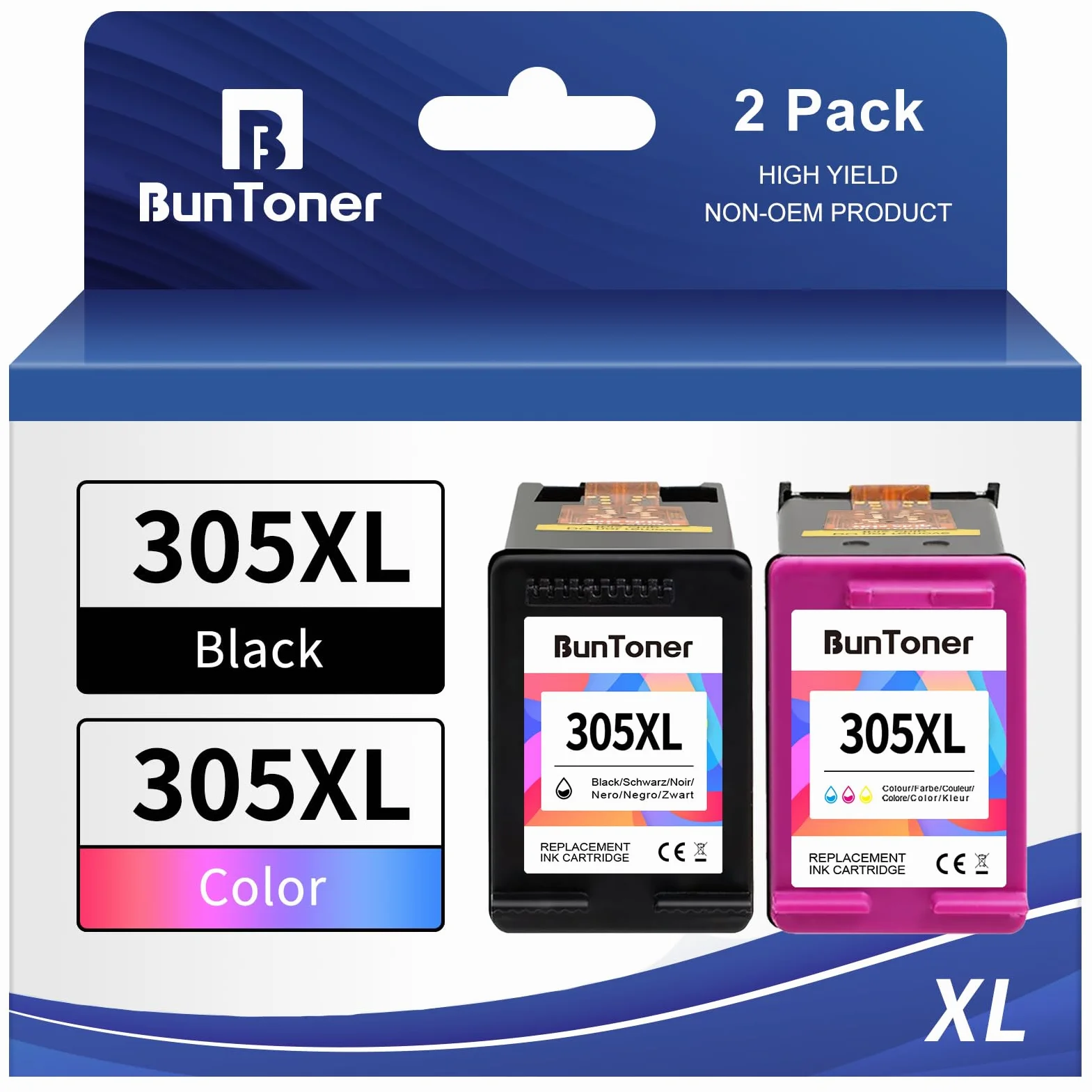 305 XL wkłady atramentowe do drukarki kompatybilne z HP 305 wkłady atramentowe czarne i kolorowe do HP Envy 6020e 6420 dla Deskjet 2720e 2700 Plus 4120e 4100