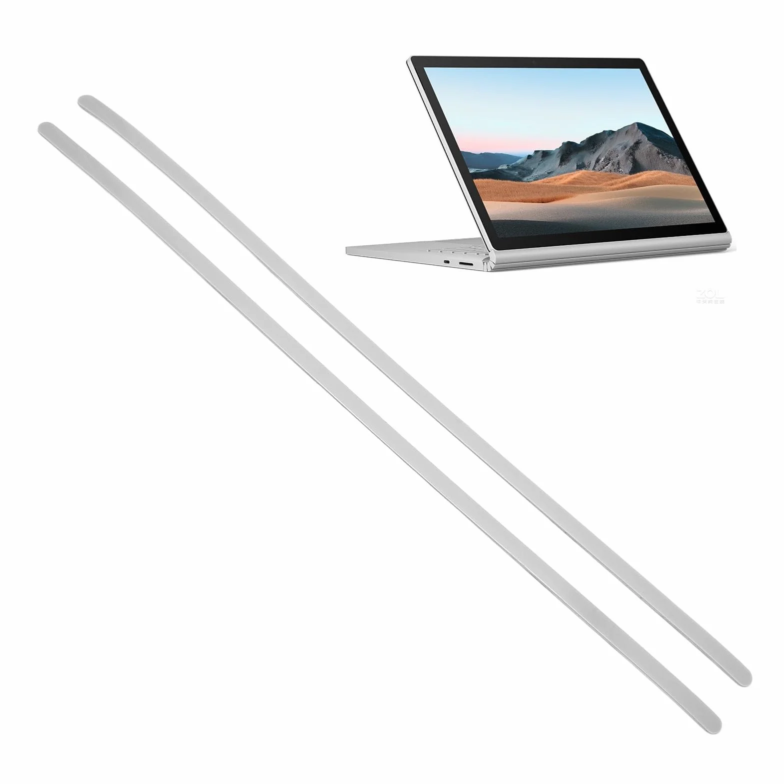 Paski Zderzaka do Laptop Studio 14,4 Cala, Gumowe Paski na Nóżki są Dostarczane z Kołkiem Wyrzucającym, śrubokrętem, przyssawką, ściereczką do Czyszczenia itp. (Szary)