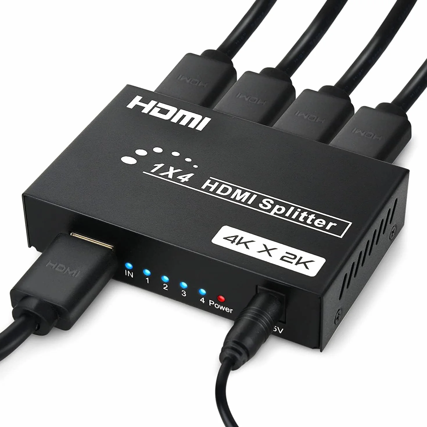 Rozdzielacz HDMI 4K 1 w 4, obsługa 3D HDCP, kompatybilny z HDTV Xbox PS4