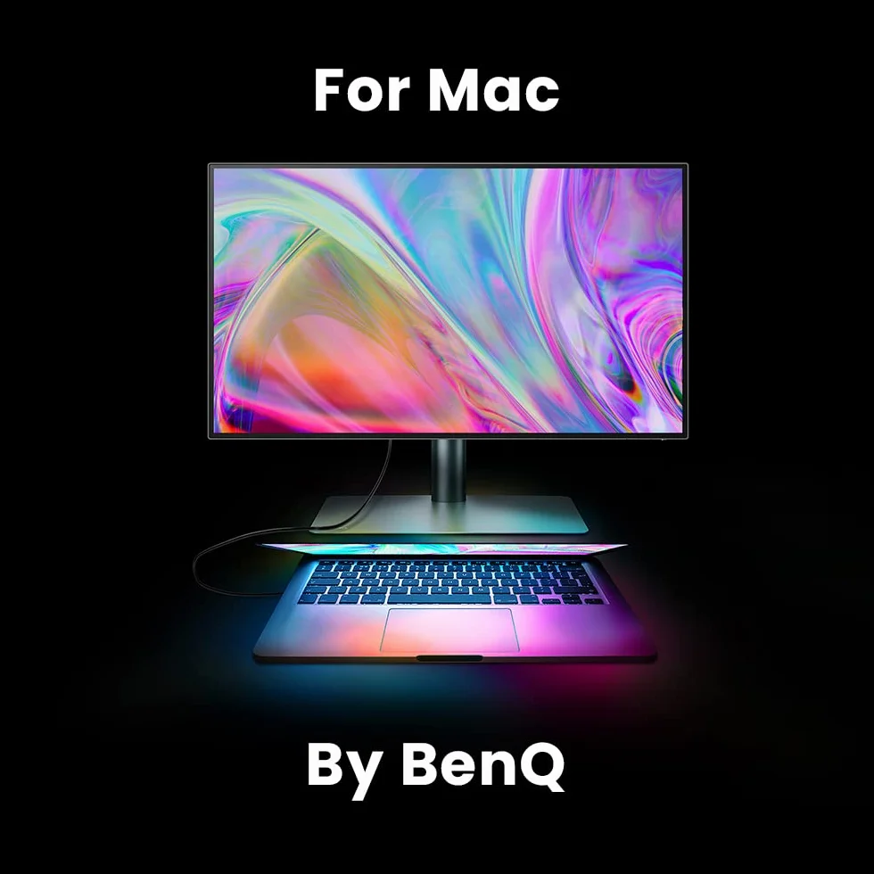 BenQ PD2705Q 27-calowy monitor 2K QHD dla Mac, projektowanie komercyjne/graficzne, edycja wideo, USB-C, 100% sRGB/Rec.709, pilot wyświetlacza, KVM, niskie niebieskie światło, bez migotania, IPS,