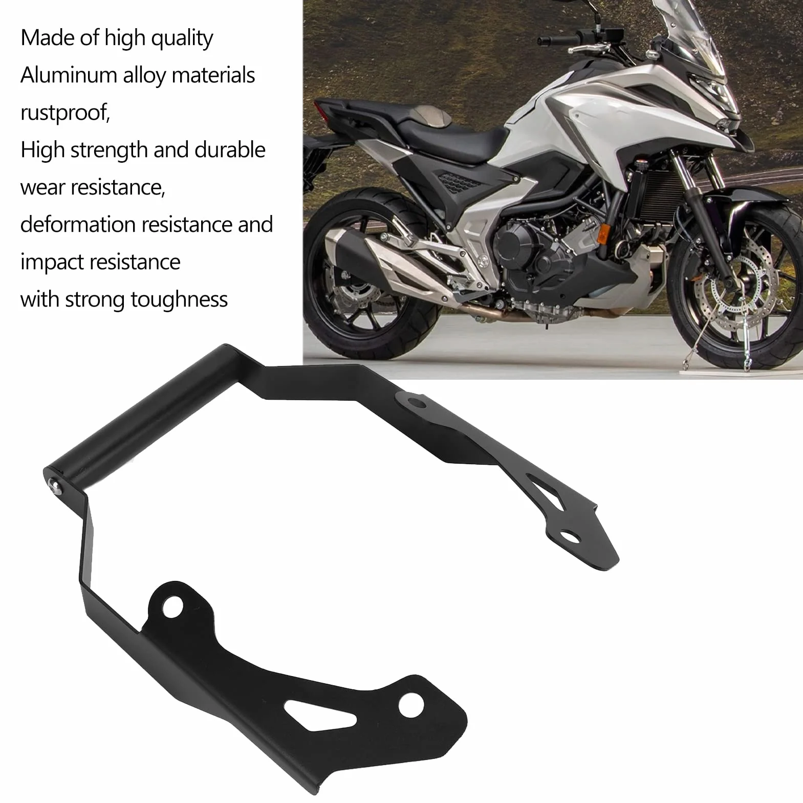 Uchwyt Nawigacyjny Motocykla, Uchwyt Nawigacyjny Motocykla Wymiana Uchwytu Telefonu ze Stopu Aluminium dla NC750X NC750 XAM NC750X DCT 2021 +