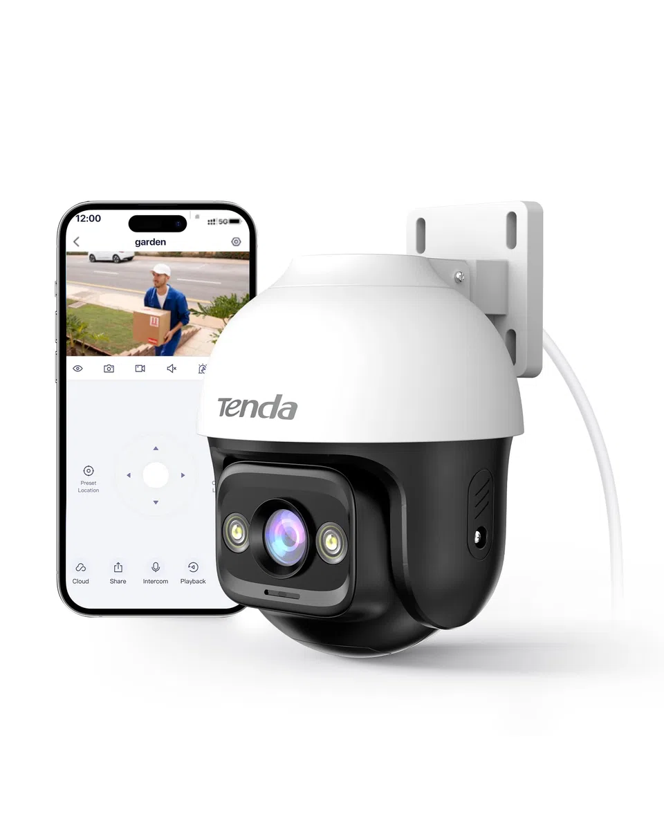 Tenda kamera bezpieczeństwa Outdoor WiFi, kamera 2K WiFi z kolorową wizją nocną, dwukierunkowym dźwiękiem, wykrywaniem ruchu i osób, alarmem dźwiękowym i świetlnym, kompatybilna z Alexą, CH3 V2.0
