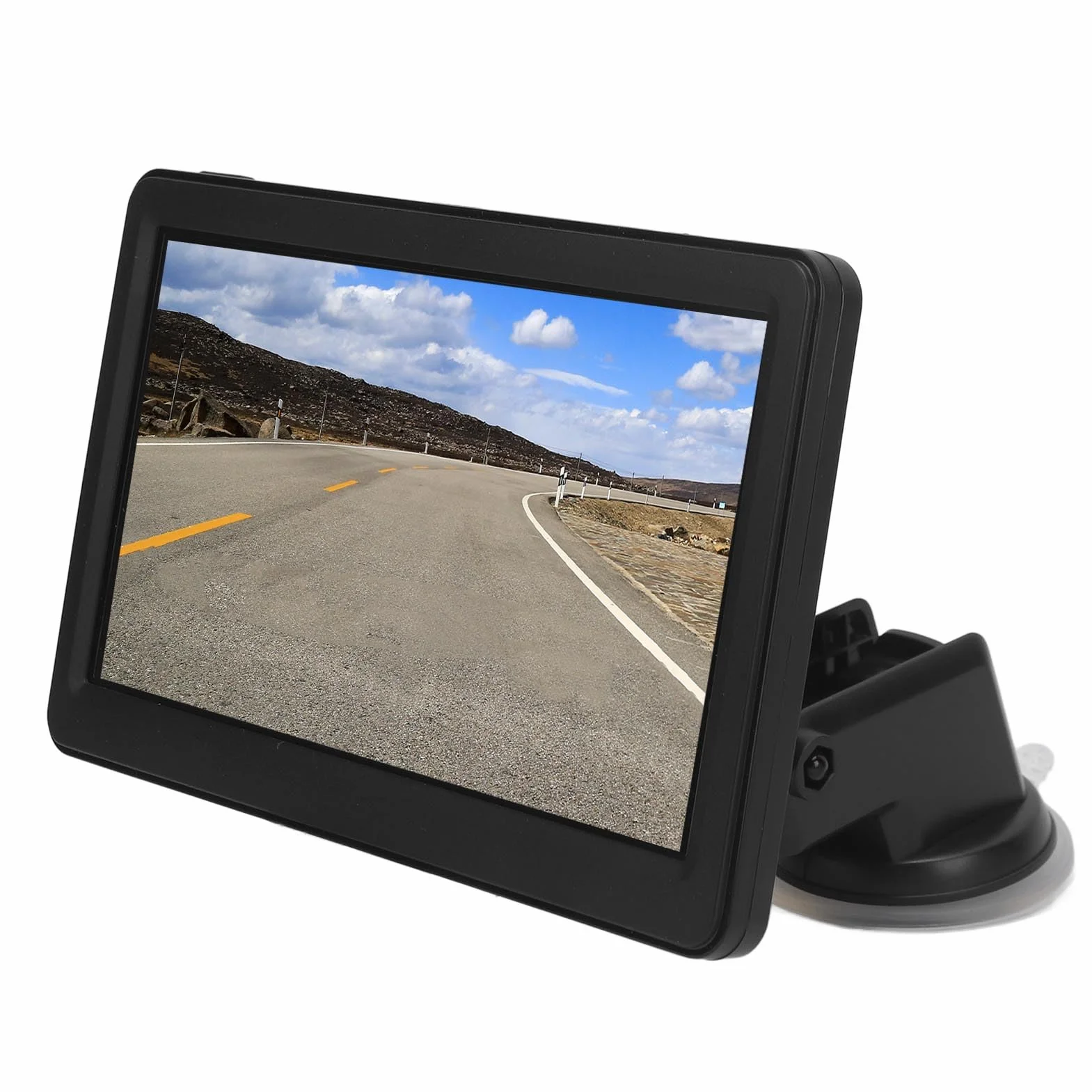 Samochodowa Nawigacja GPS Bezprzewodowy 7-calowy Ekran Dotykowy HD System Nawigacji Podwójny Tryb WiFi dla Kierowców ABS Metal Black