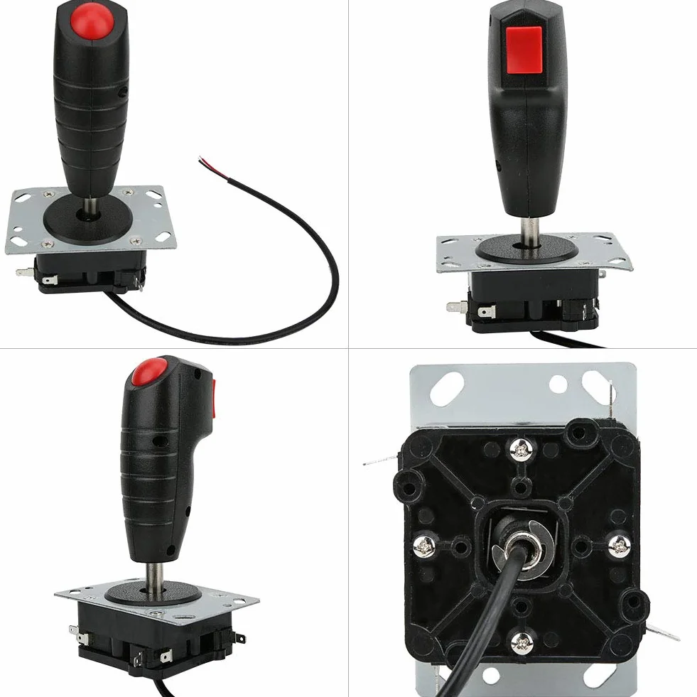 Walfront 8-kierunkowy joystick ze spustem i górnym przyciskiem fire do gier