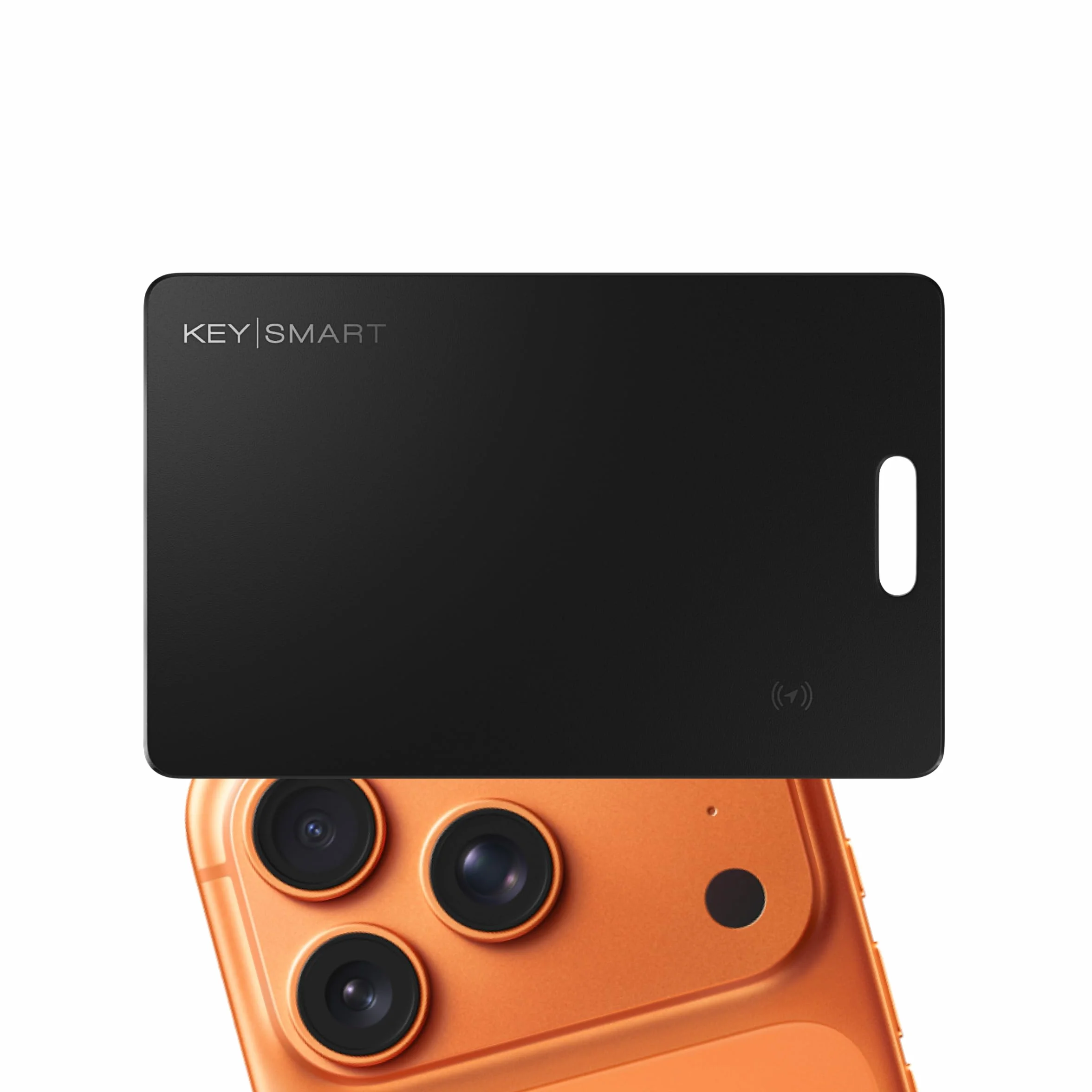 KeySmart SmartCard Wallet Tracker, kompatybilna z Apple Find My App, cienka wyszukiwarka przedmiotów GPS do przywieszek bagażowych, urządzeń śledzących GPS, śledzenie Bluetooth z otworem na breloczek