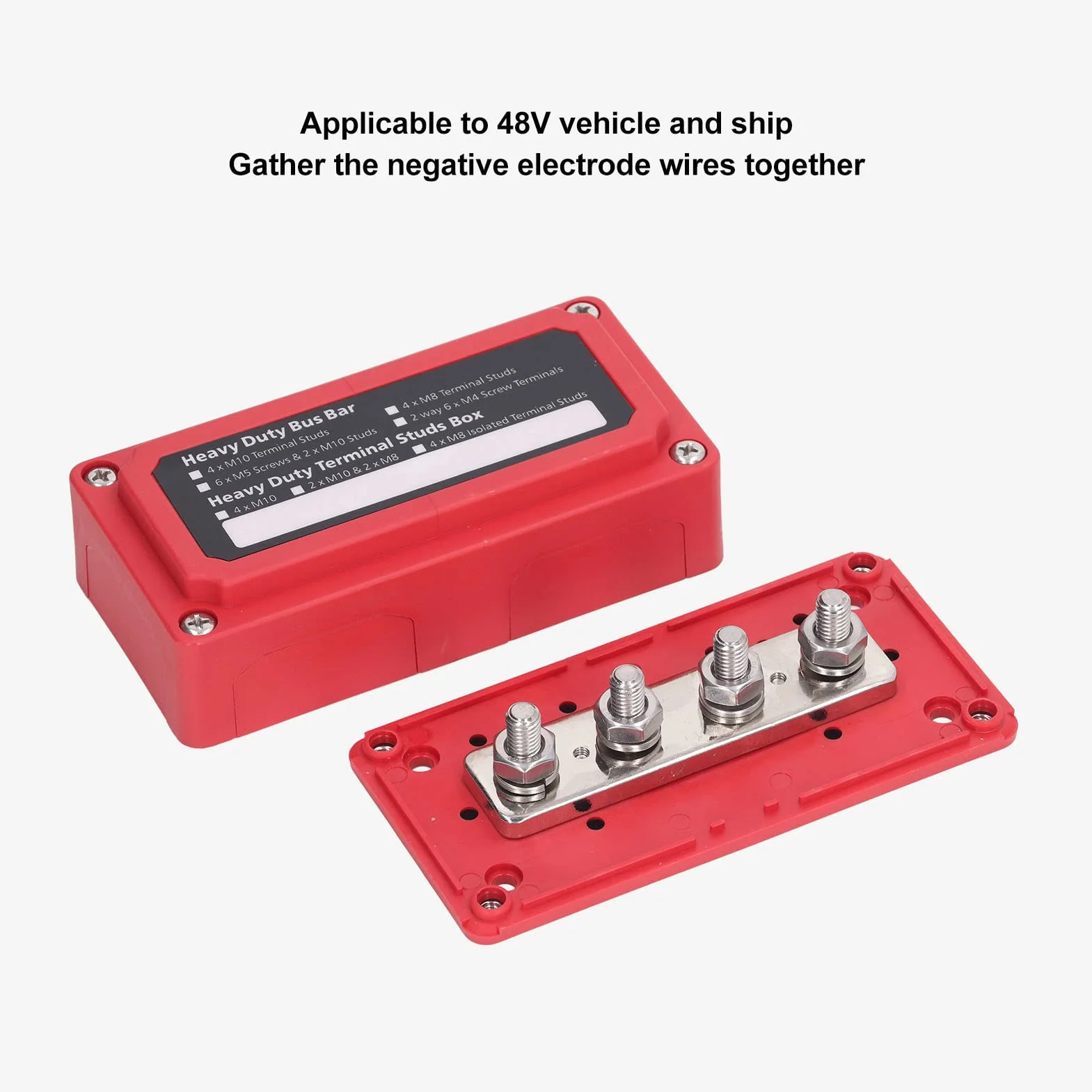 Blok Dystrybucji Zasilania 300A DC 48V M8 BusBar Box