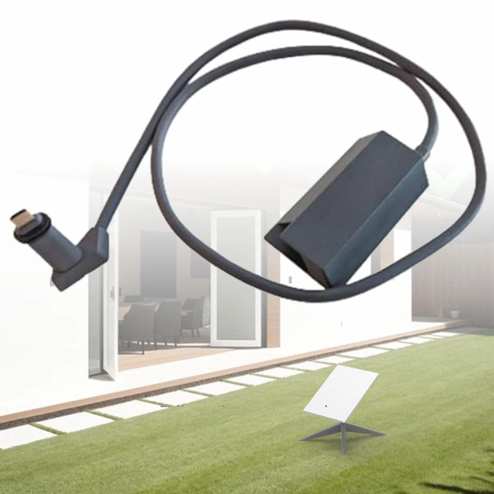 Adapter Ethernet do Przewodowej Sieci Zewnętrznej, Adapter Ethernet Internet Satelitarny V2, Antena Prostokątna Antena Satelitarna USB Internet Zestaw Powerline