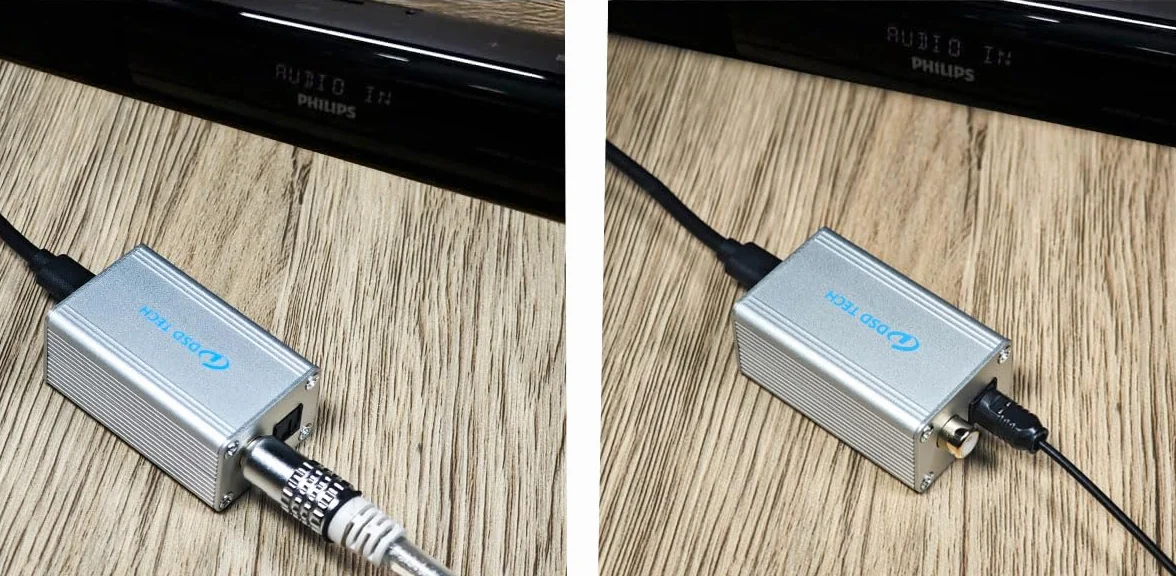 DSD TECH SH-AU01A koncentryczny optyczny adapter audio USB na TOSLINK