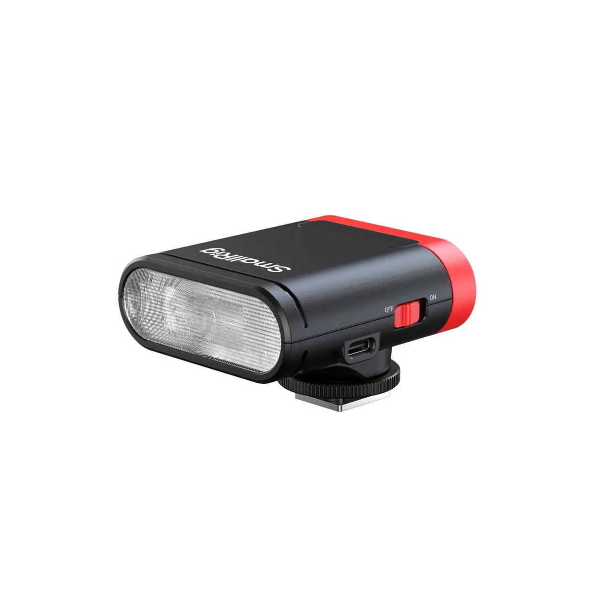 SMALLRIG Miniaturowa lampa błyskowa RS20 do aparatów Canon i Sony, lampa błyskowa Speedlite GN12 z baterią 2000 mAh, wyświetlacz OLED, 8 poziomów, 500 błysków o pełnej mocy/1,8 s, 5374