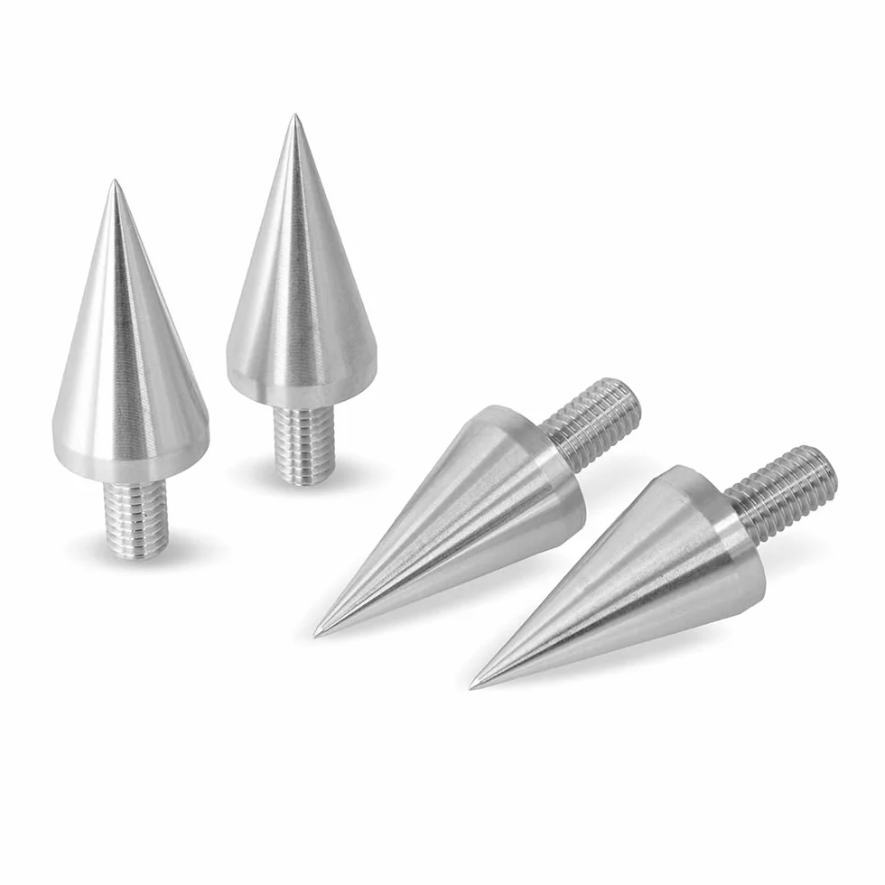 PrecisionGeek - Kolce Głośnikowe Duże M10 x 15mm L-37mm, Aluminium (4 sztuki)